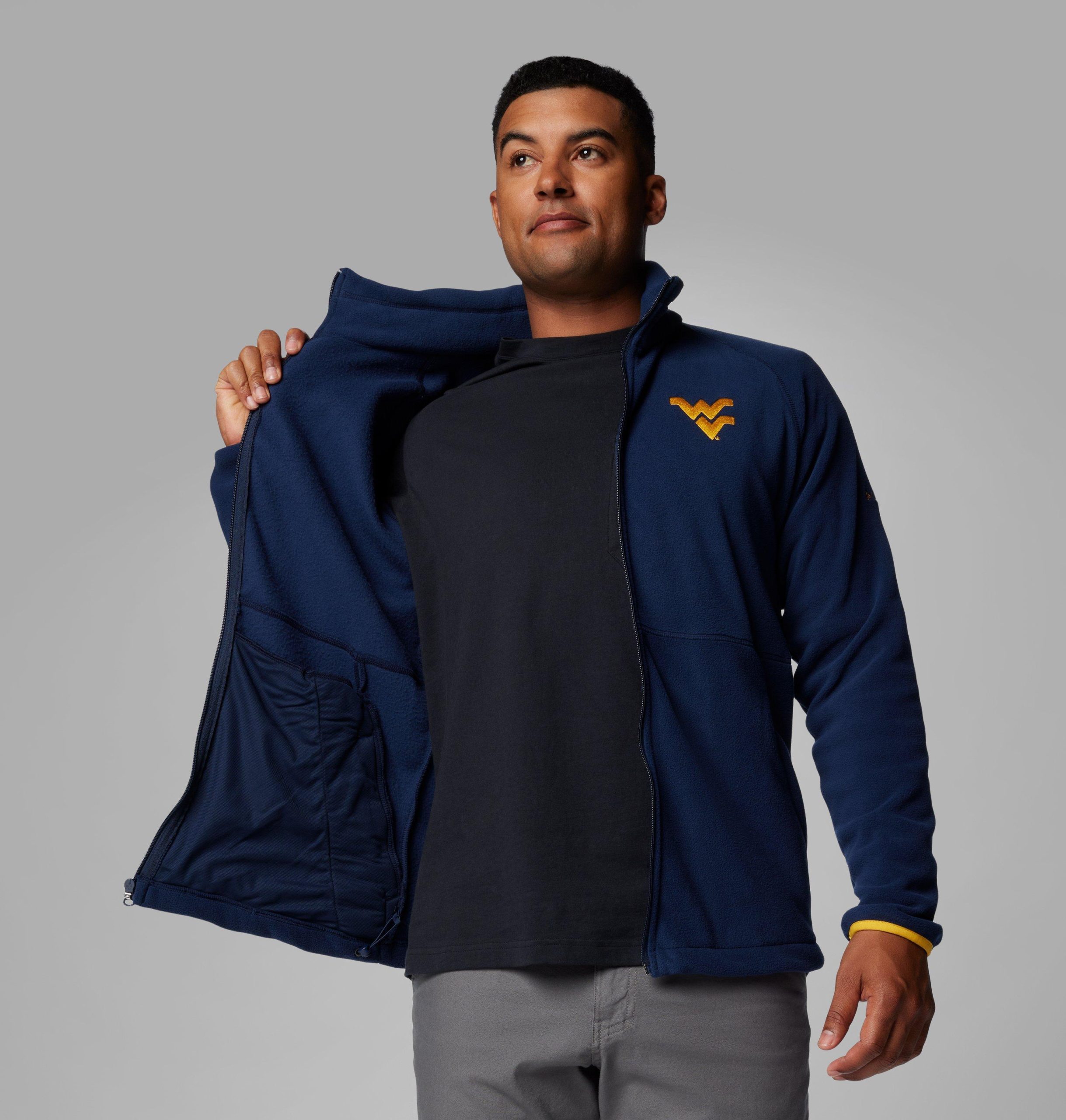 herre collegiate flanker iv fleecejakke – vest-virginia