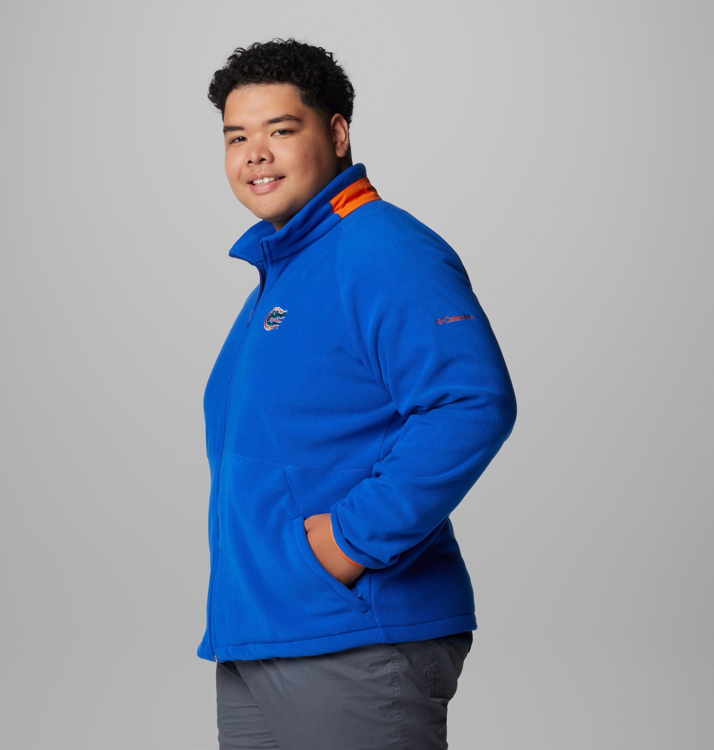 herre collegiate flanker iv fleecejakke – stor – florida