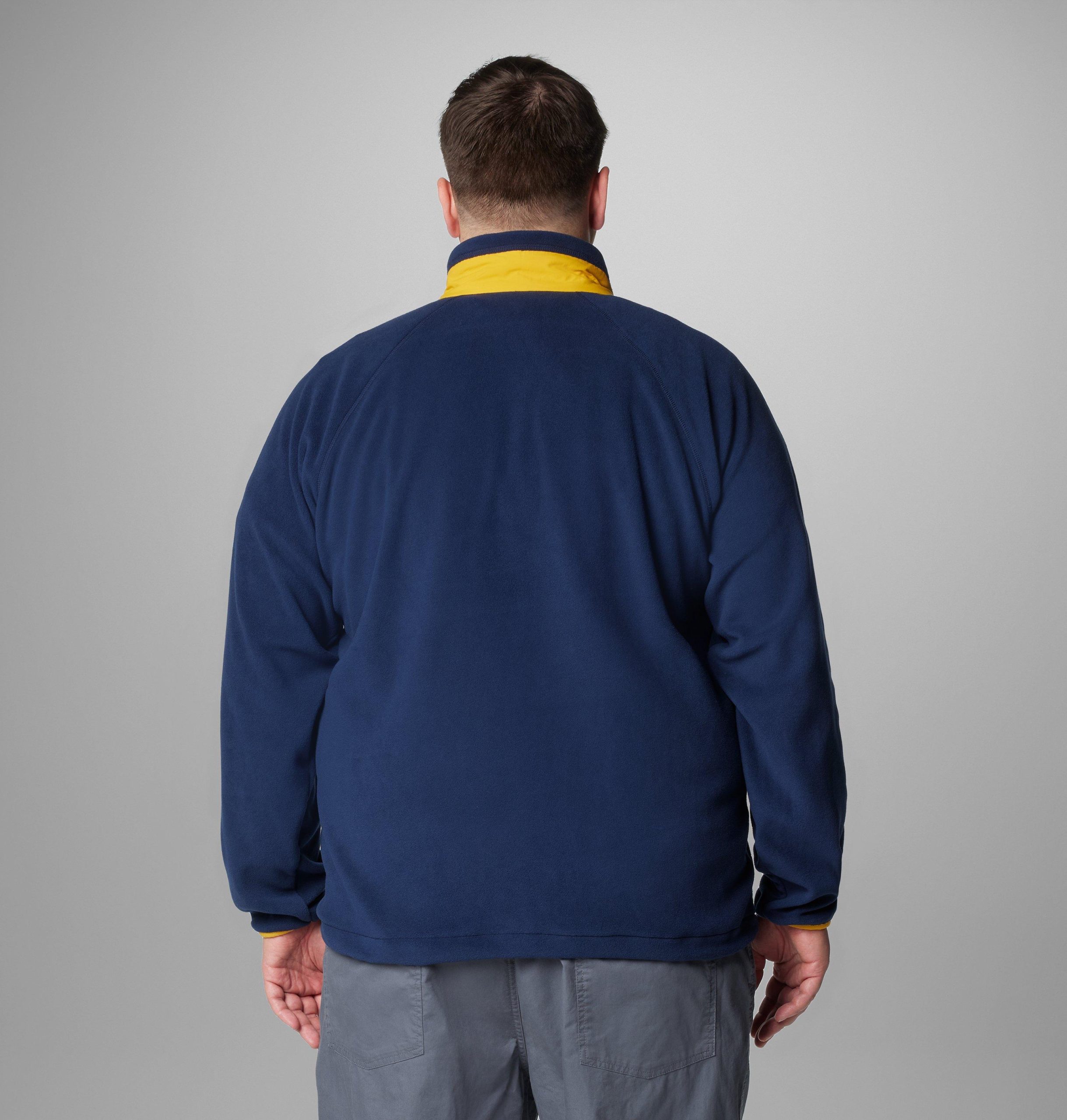 herre collegiate flanker iv fleecejakke – stor – notre dame