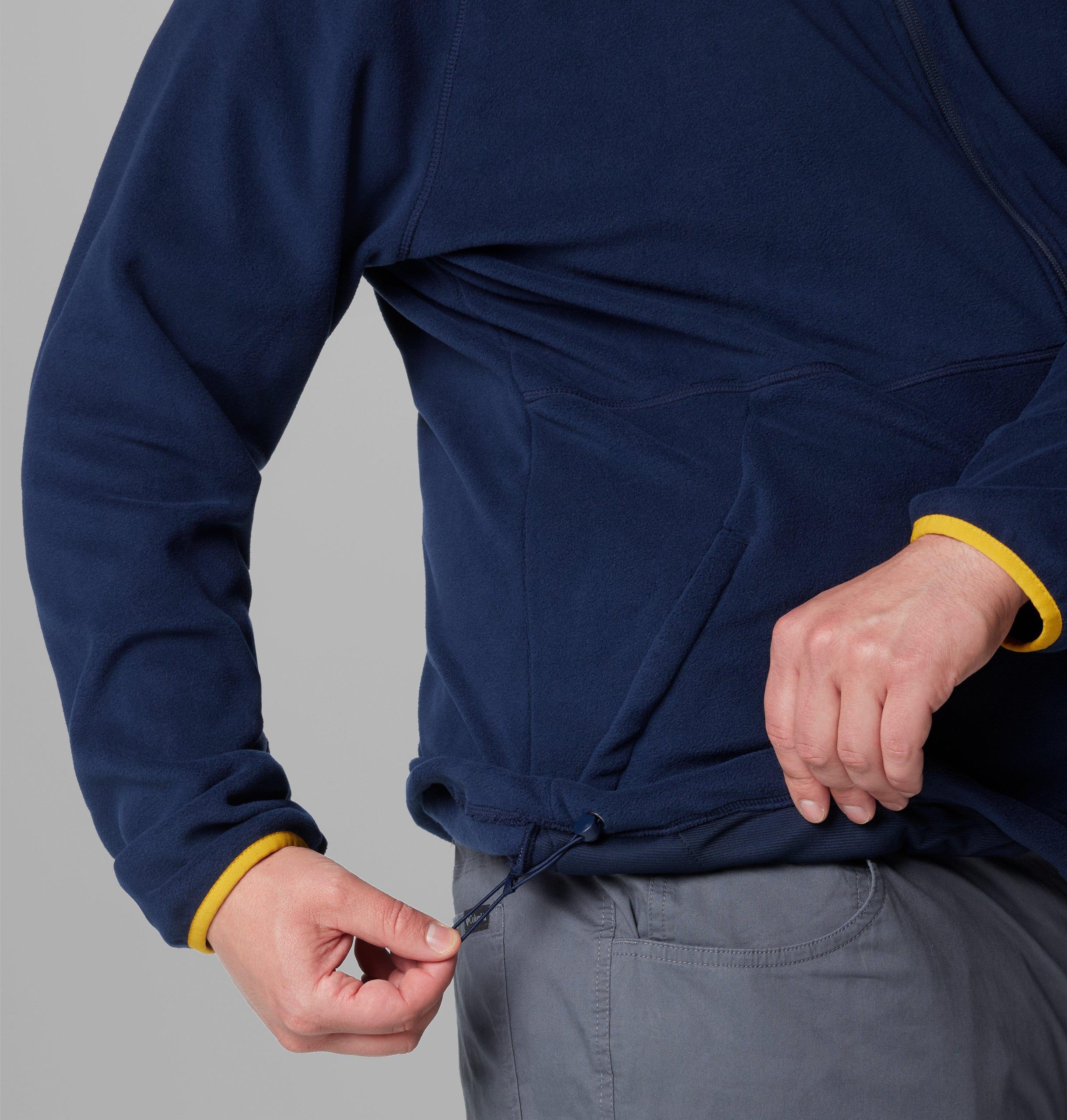 herre collegiate flanker iv fleecejakke – stor – notre dame