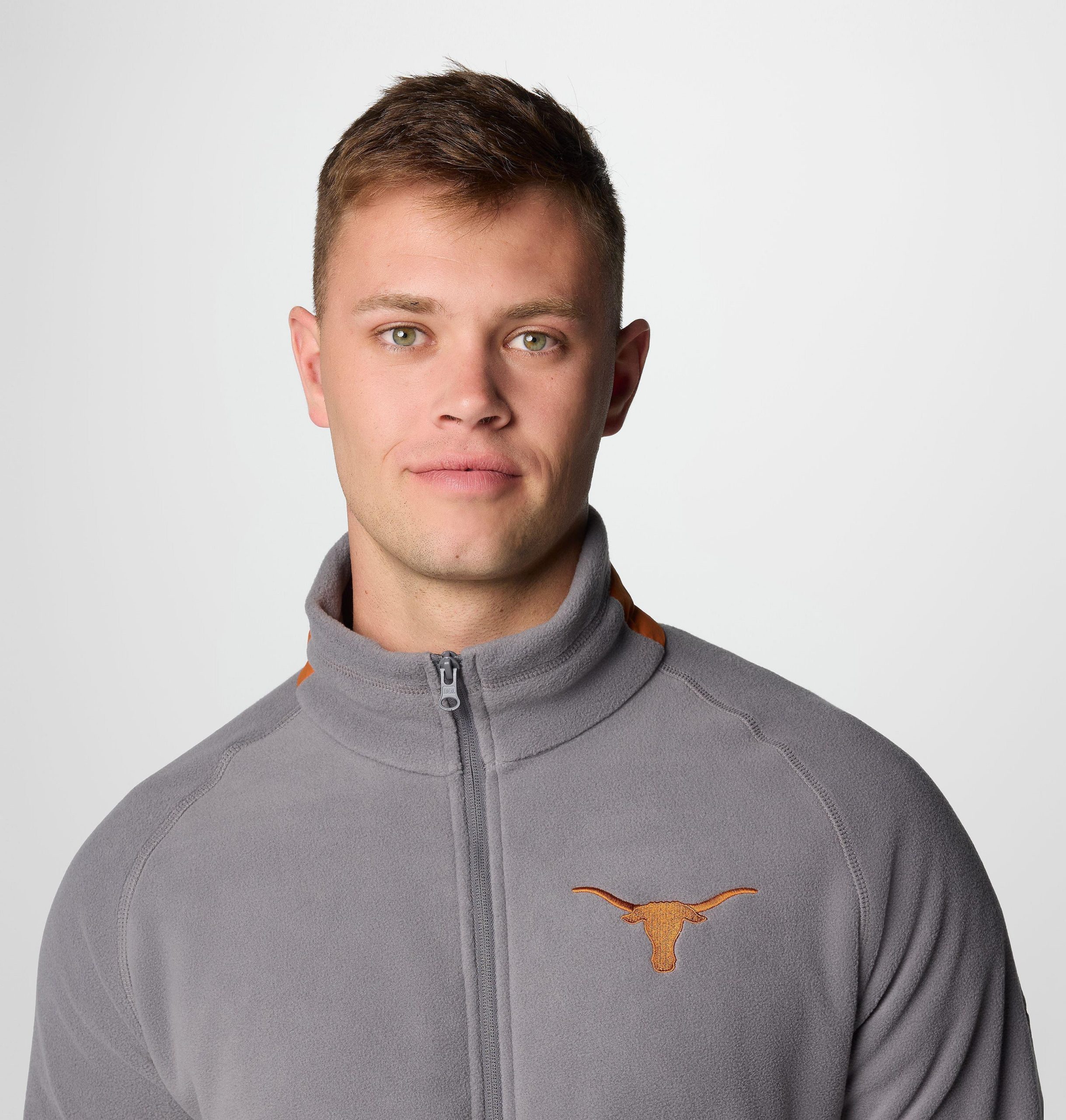 herre collegiate flanker iv fleecejakke – texas – tall