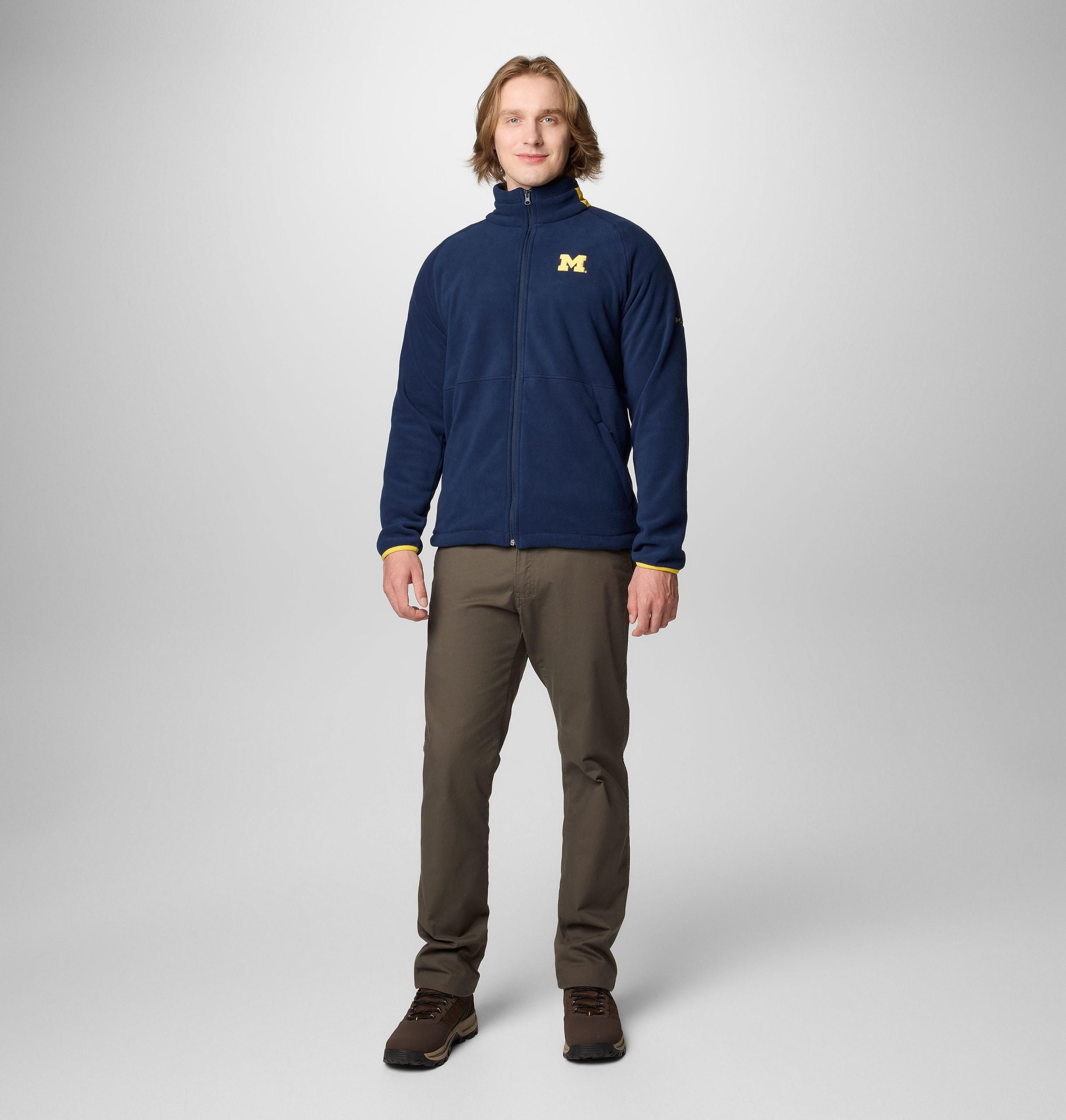 herre collegiate flanker iv fleecejakke – michigan – tall