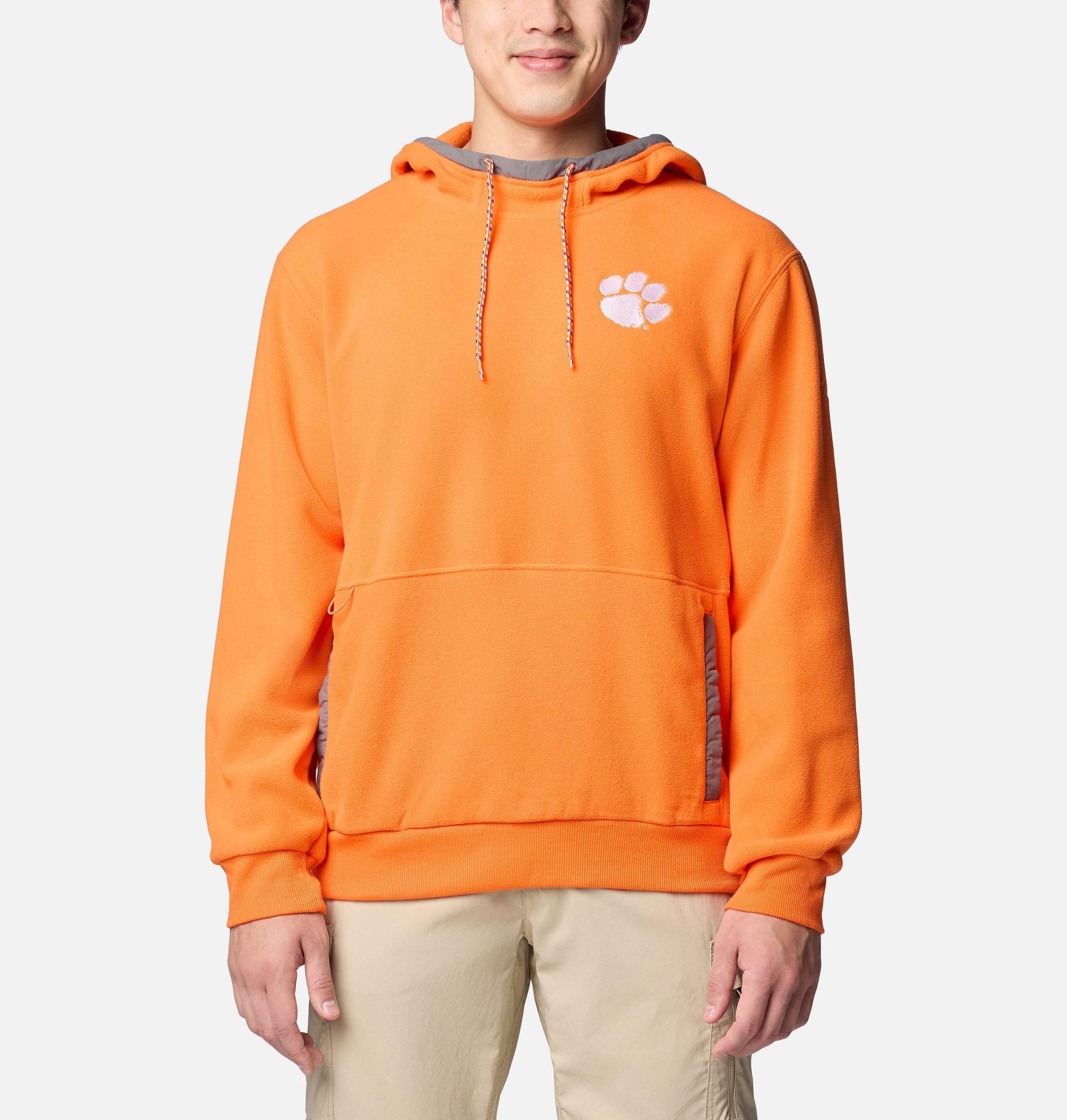 herre collegiate flanker fleece hettegenser – clemson