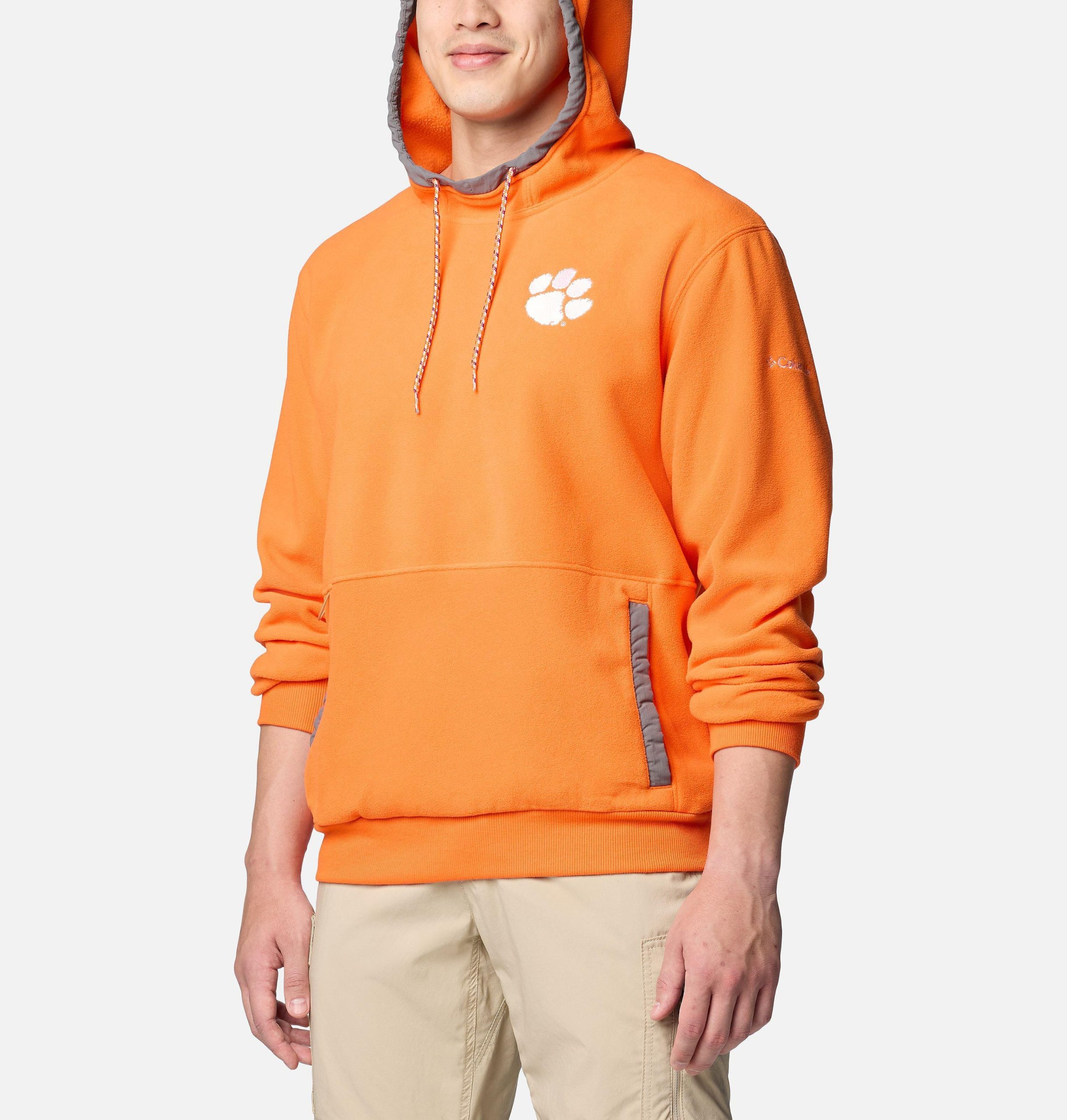 herre collegiate flanker fleece hettegenser – clemson