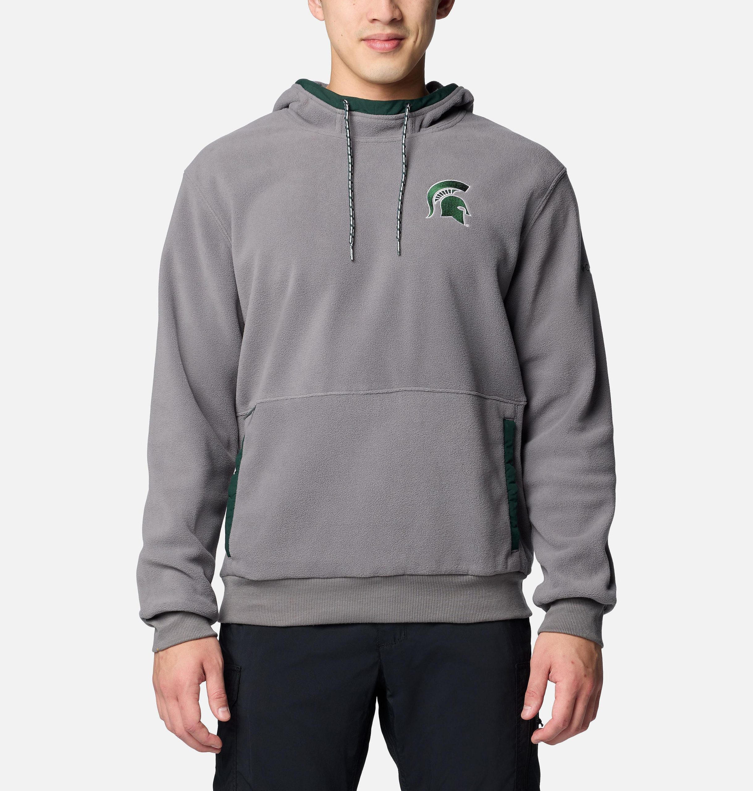 herre collegiate flanker fleece hettegenser – michigan state