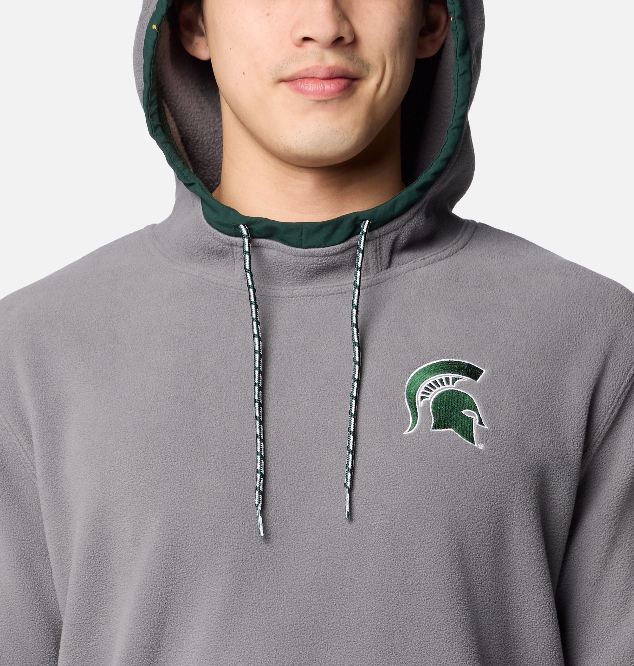 herre collegiate flanker fleece hettegenser – michigan state