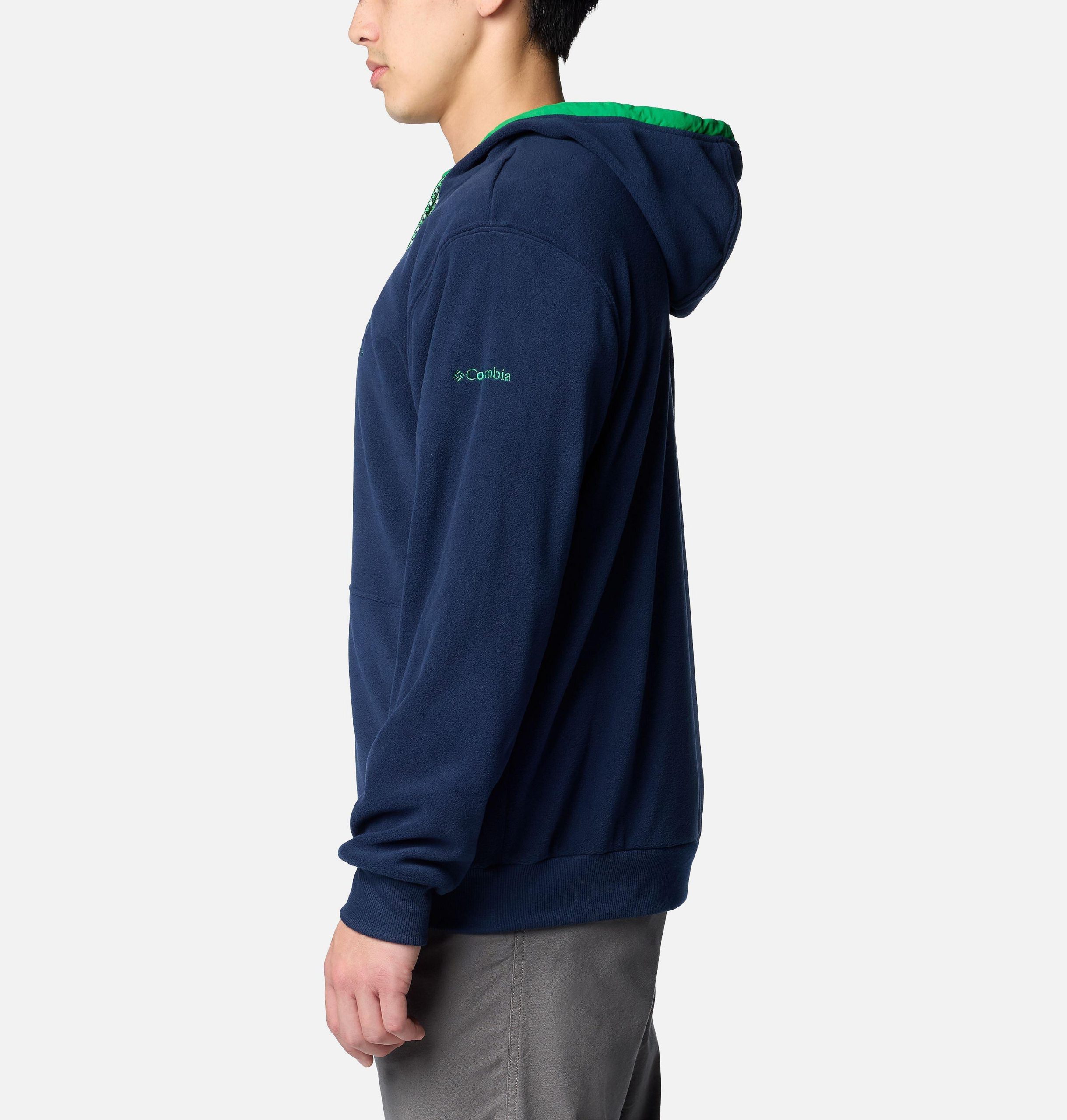 herre college flanker fleece hettegenser - notre dame