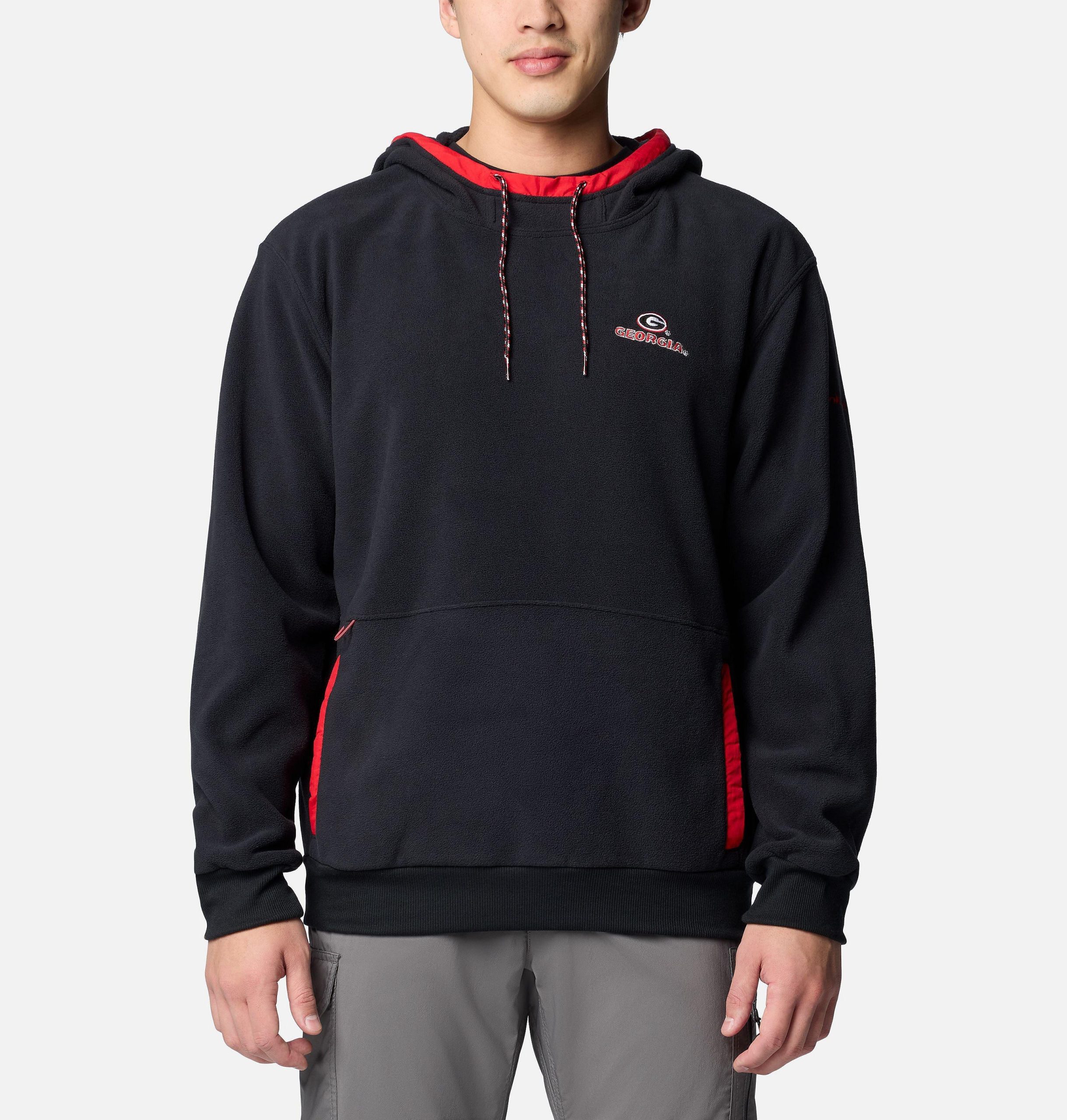 herre college flanker fleece hettegenser – georgia