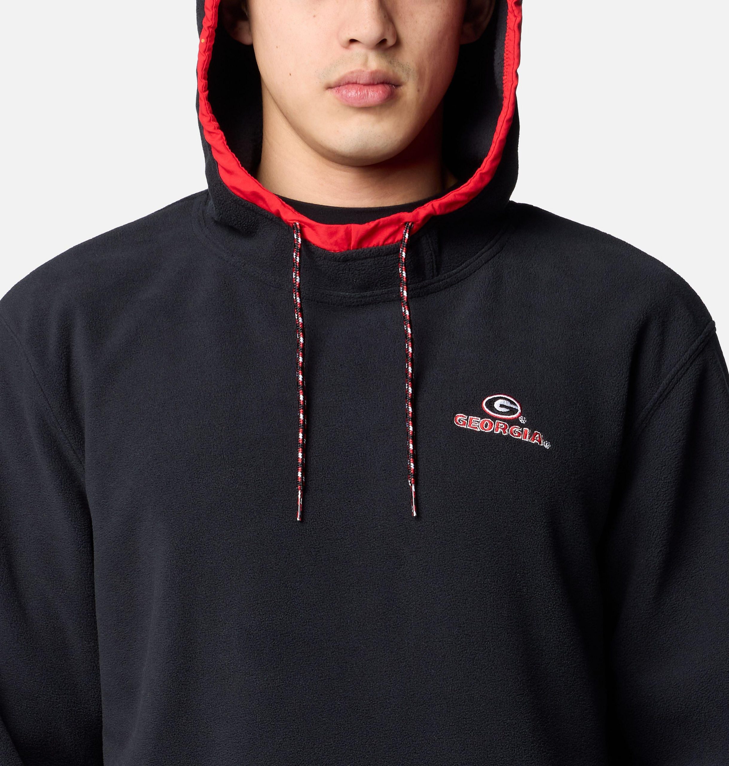 herre college flanker fleece hettegenser – georgia