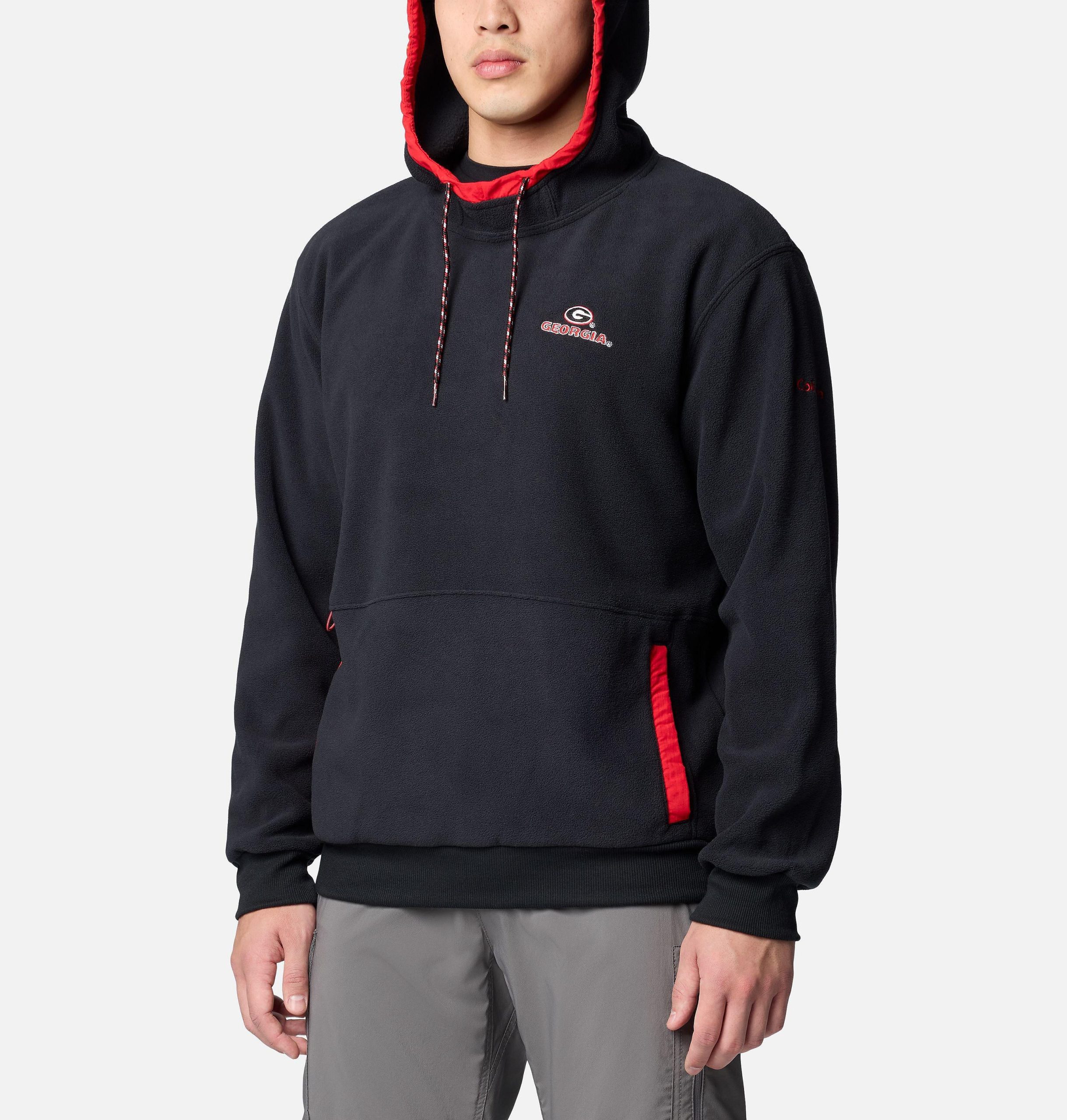 herre college flanker fleece hettegenser – georgia