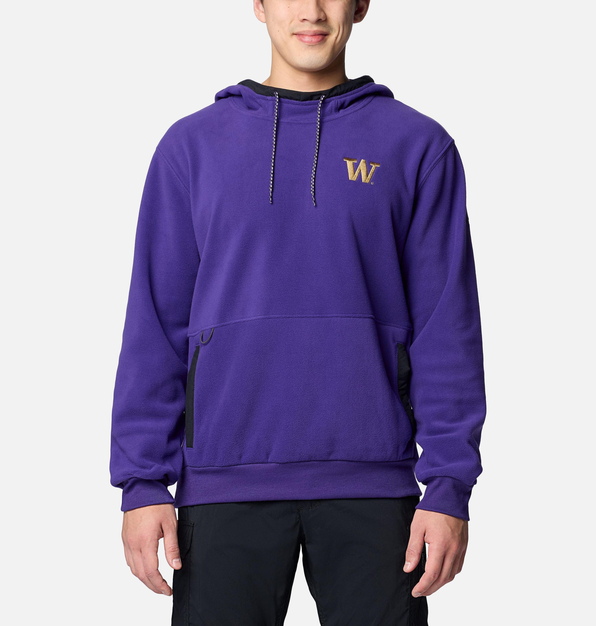 herre collegiate flanker fleece hettegenser - washington