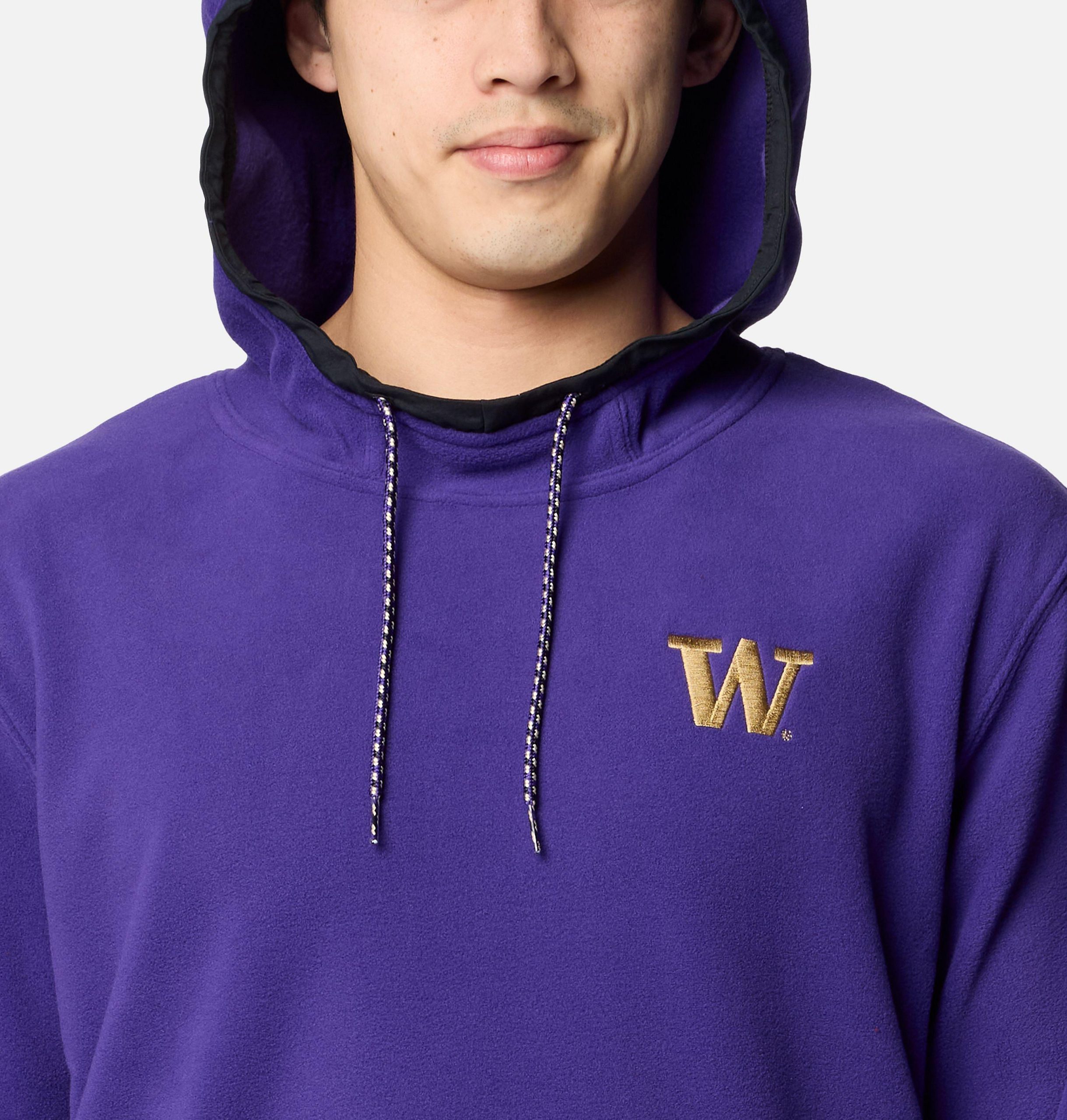 herre collegiate flanker fleece hettegenser - washington