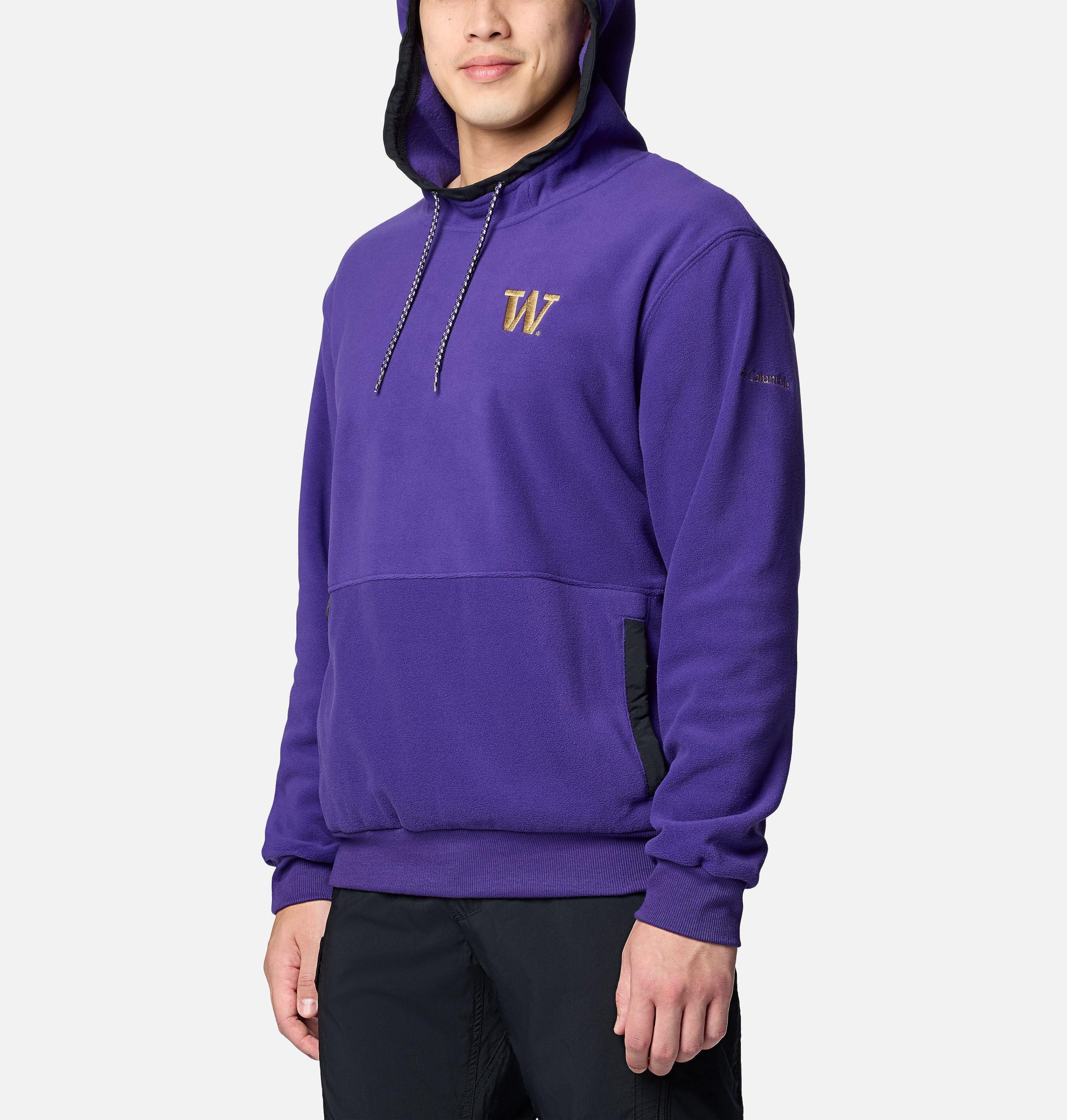herre collegiate flanker fleece hettegenser - washington
