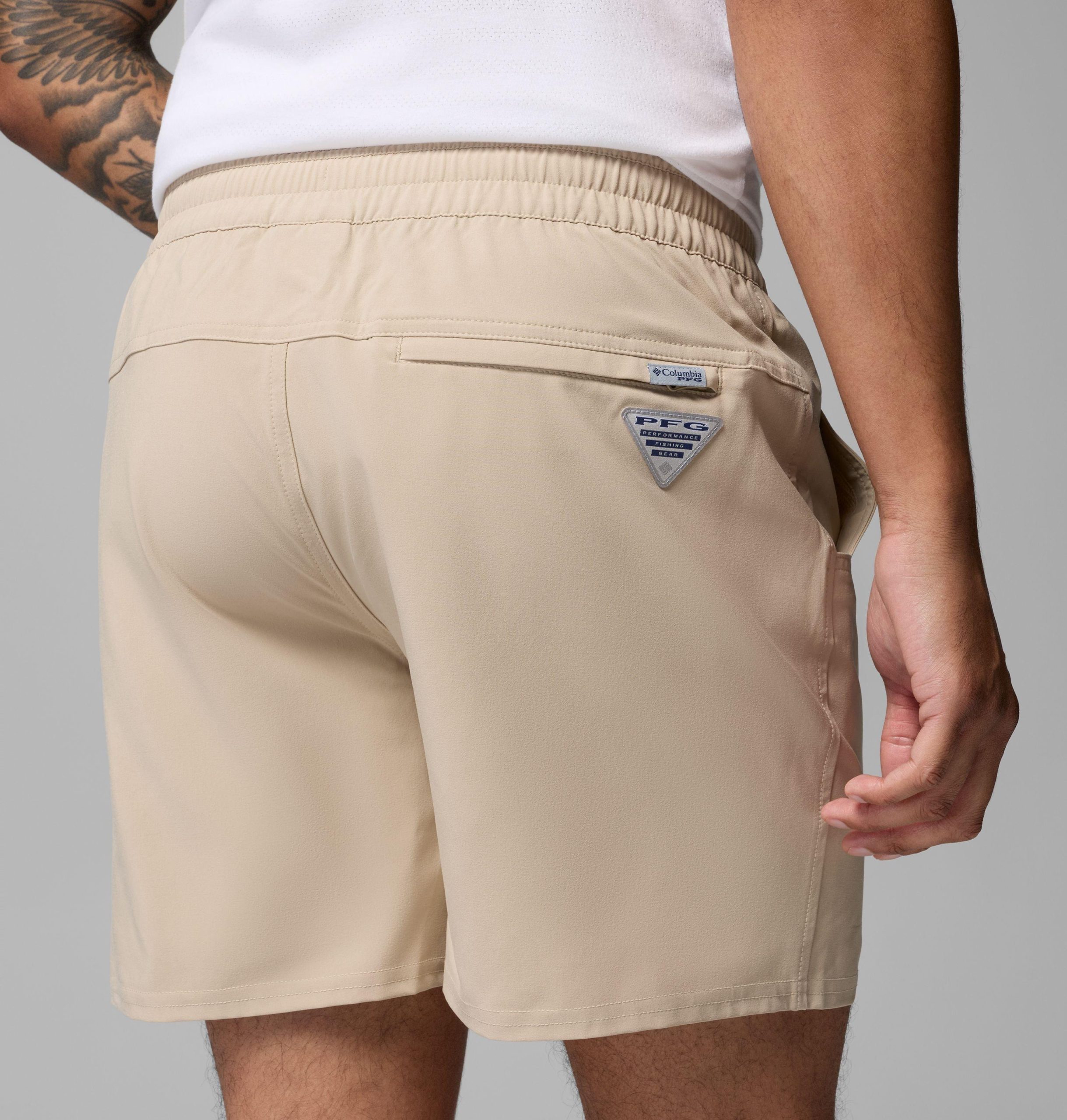 herre collegiate pfg terminal roamer stretch shorts – texas am