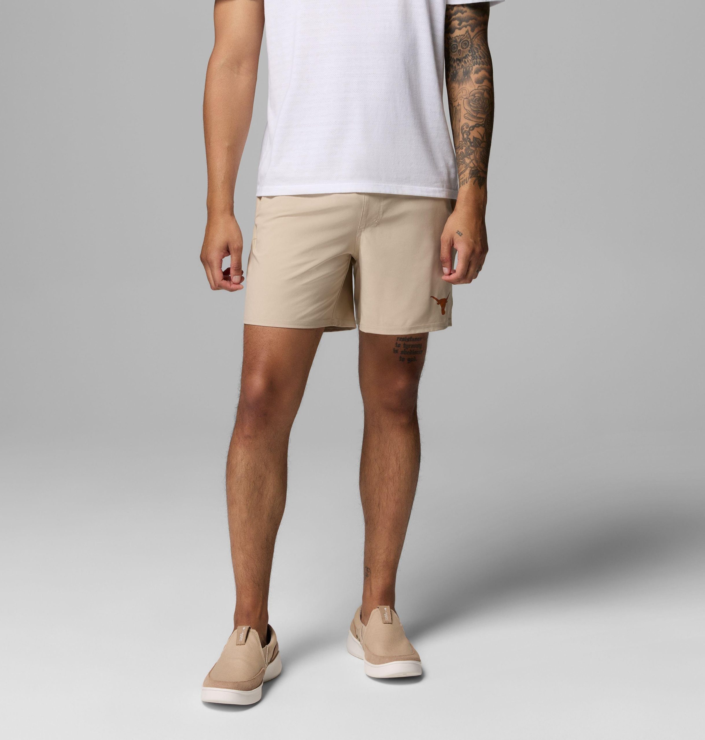 herre collegiate pfg terminal roamer stretch shorts – texas