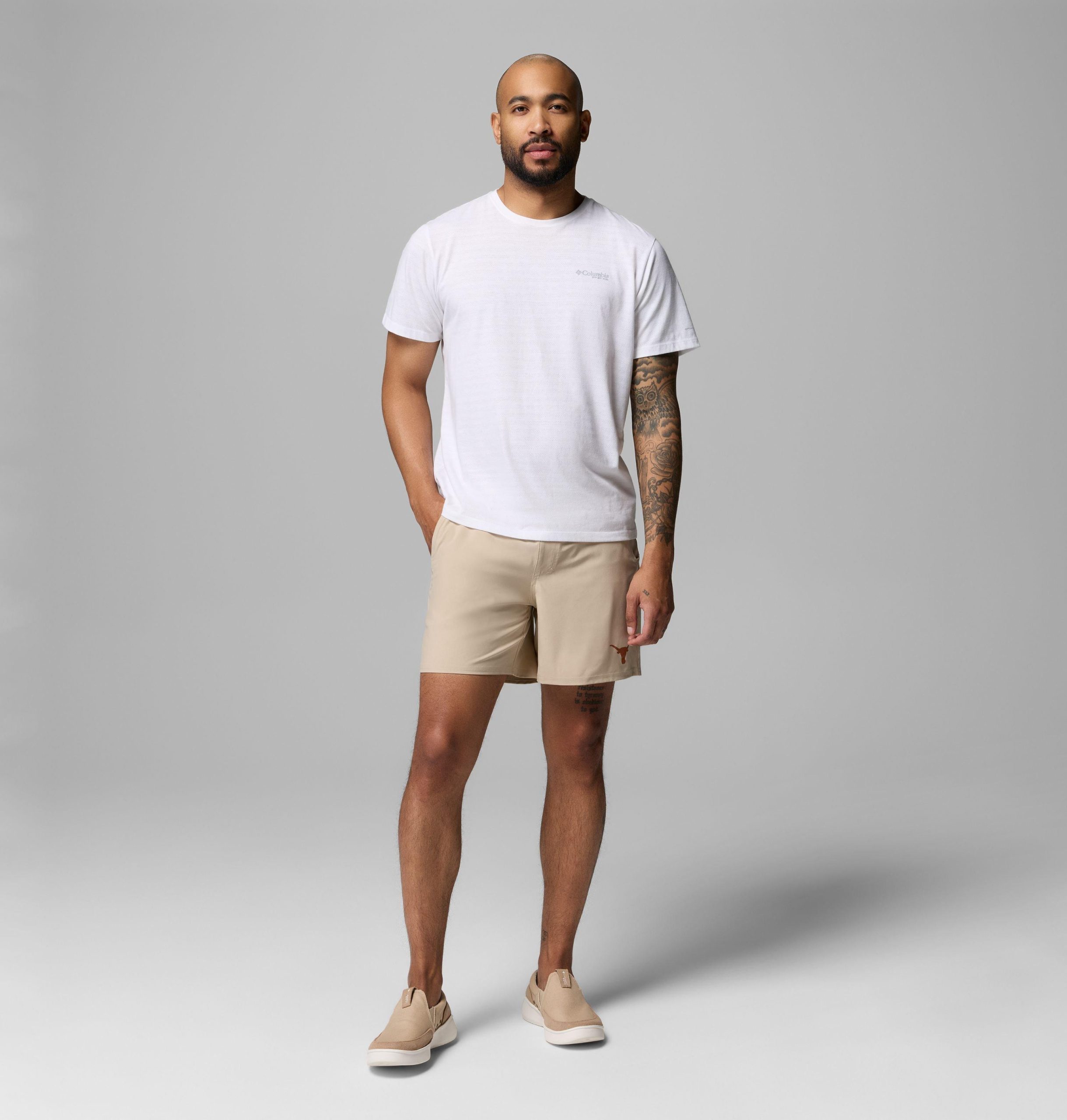 herre collegiate pfg terminal roamer stretch shorts – texas