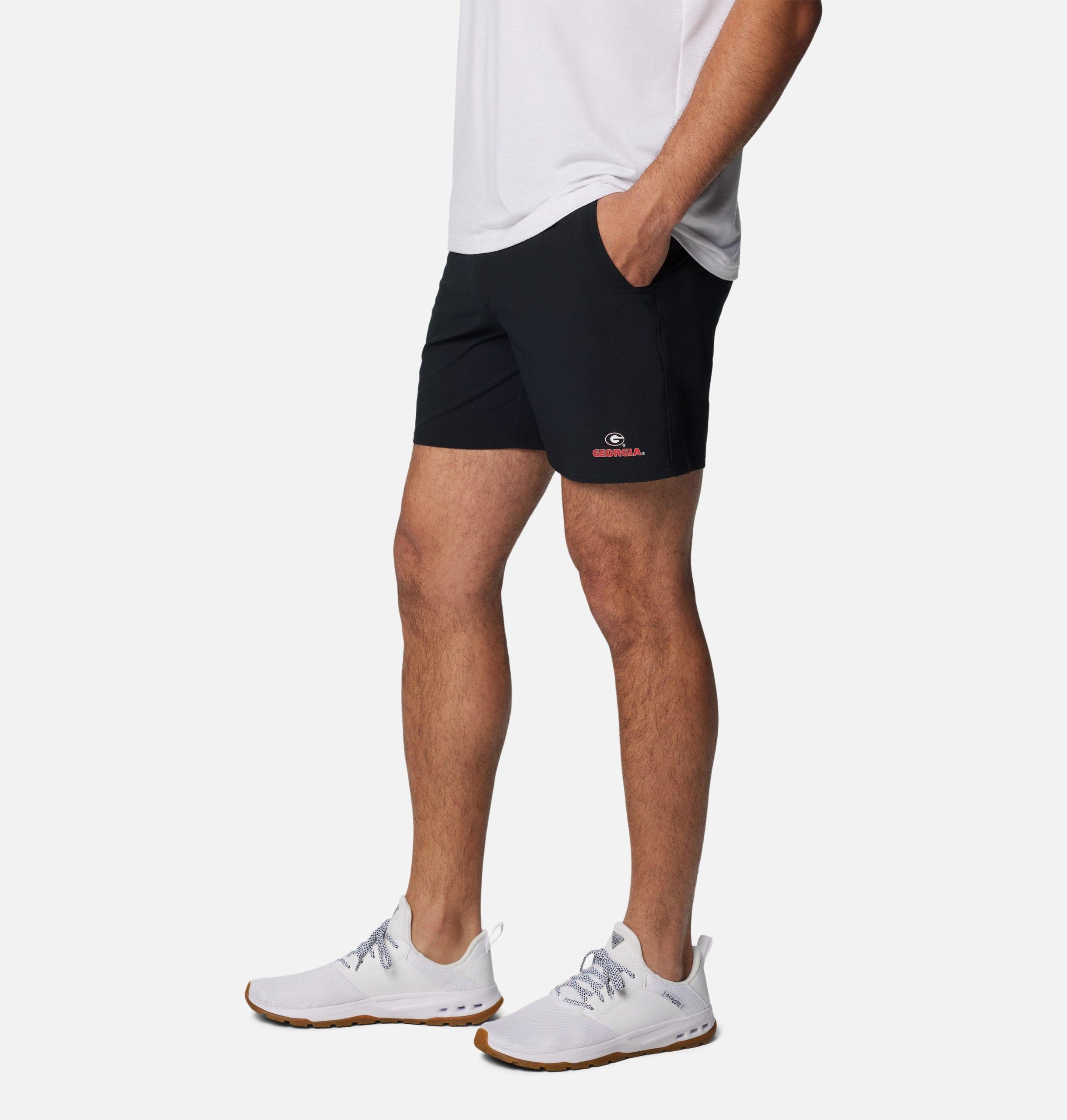 herre collegiate pfg terminal roamer stretch shorts – georgia