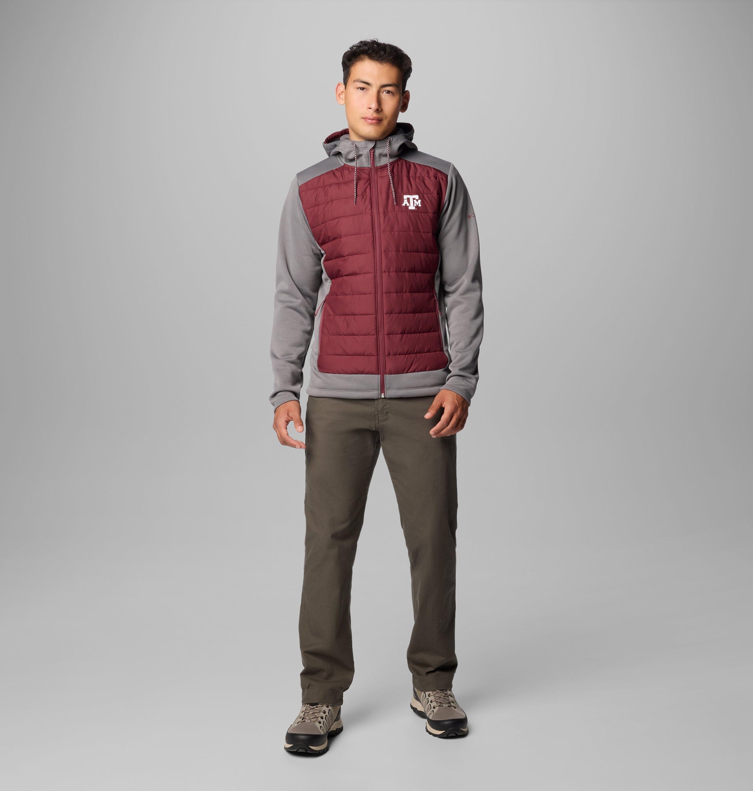 herre collegiate out-shield hybrid hettegenser – texas am