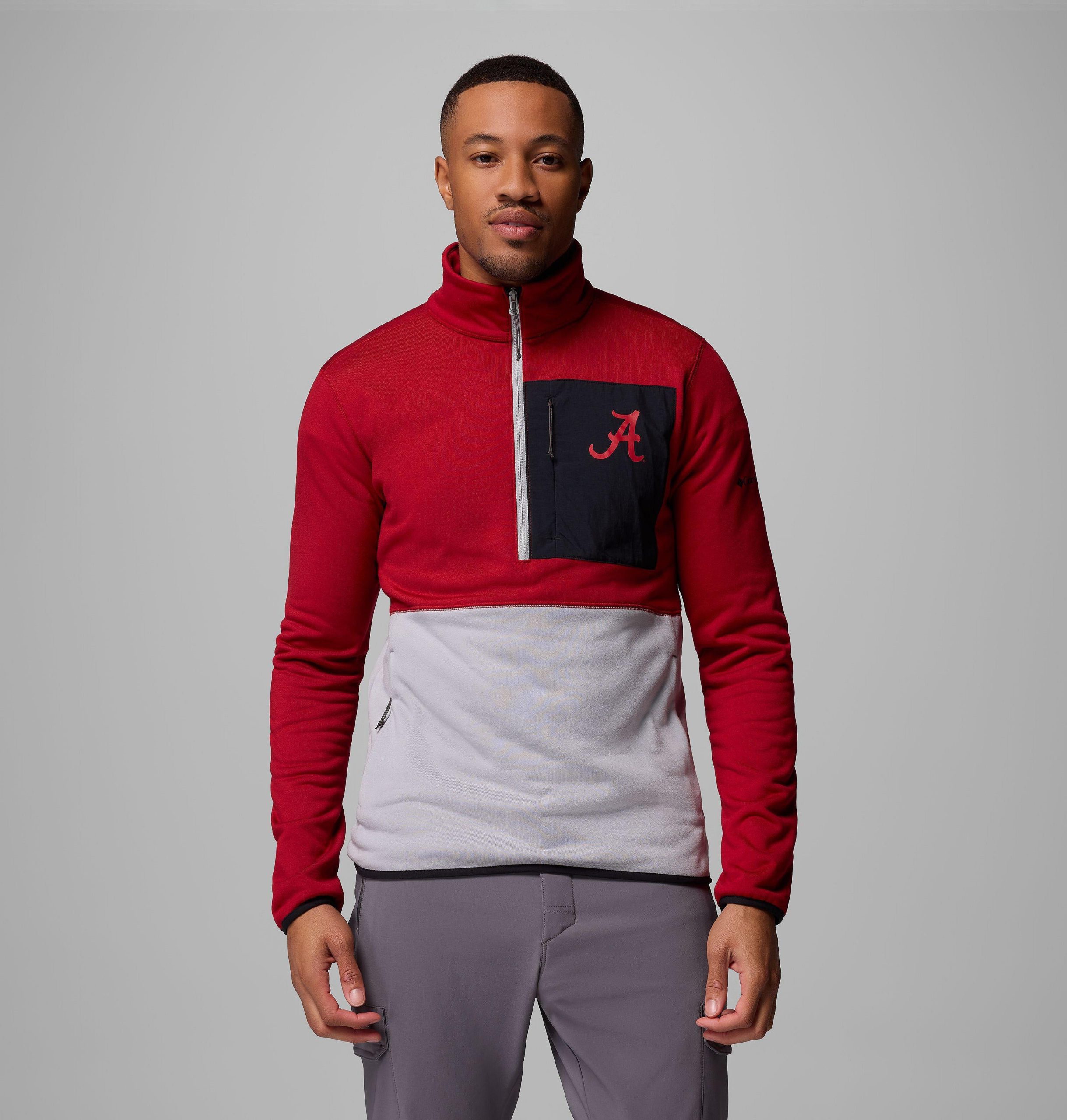 herre collegiate columbia hike half zip-jakke – alabama