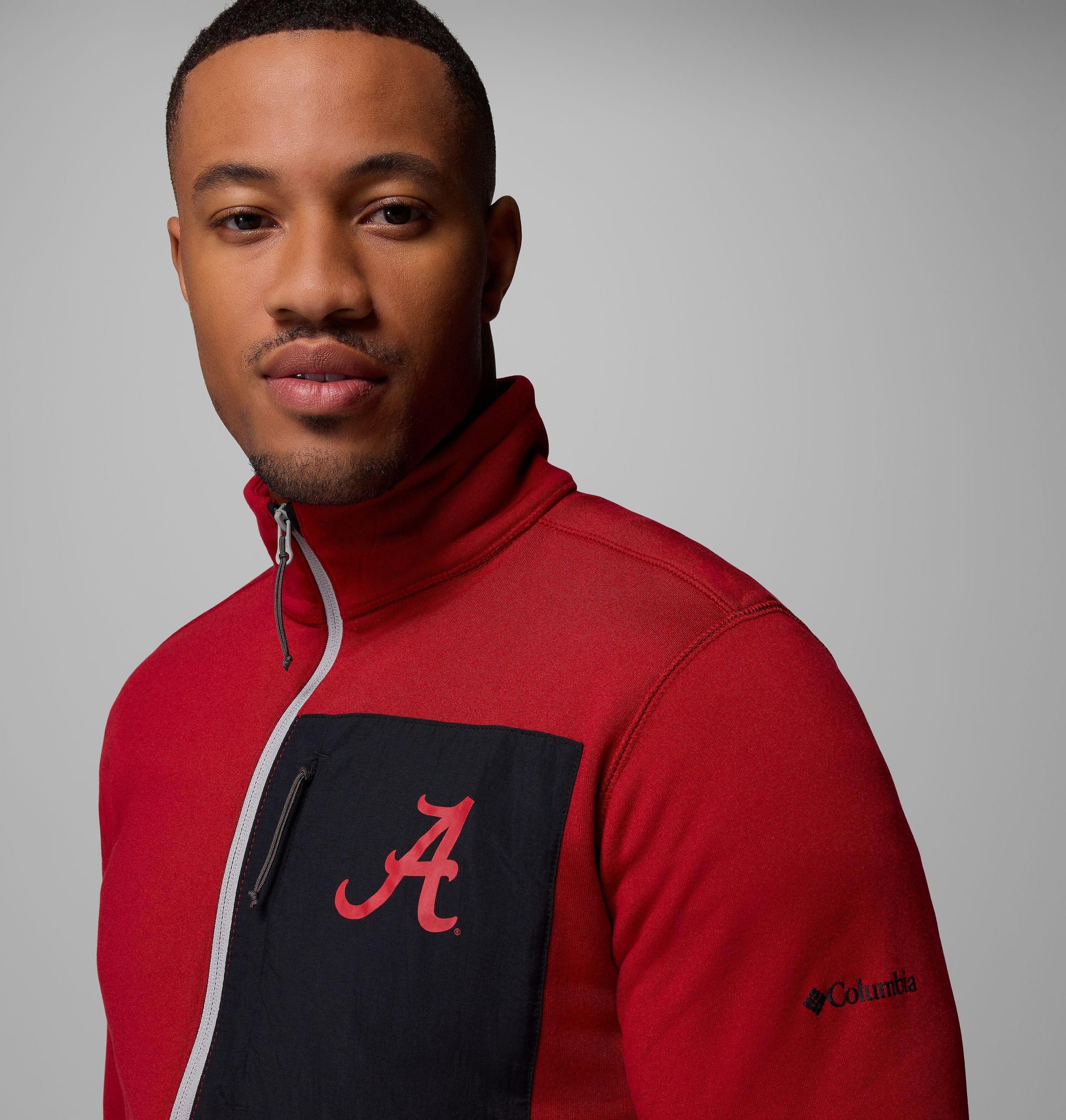 herre collegiate columbia hike half zip-jakke – alabama