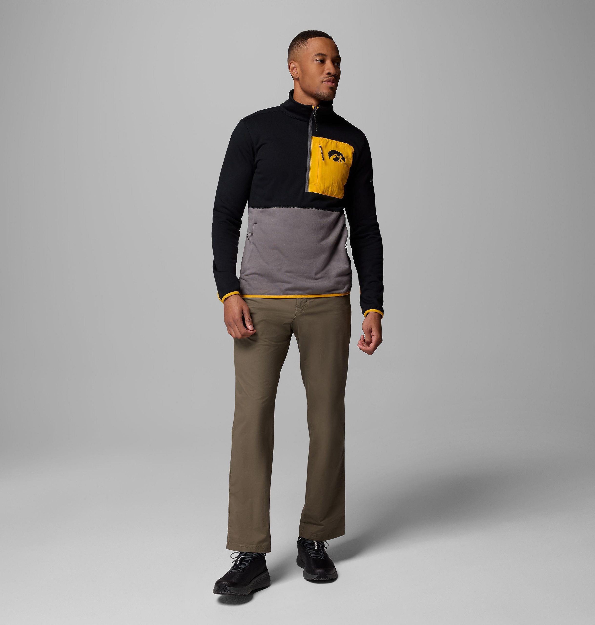 herre collegiate columbia hike half zip-jakke – iowa