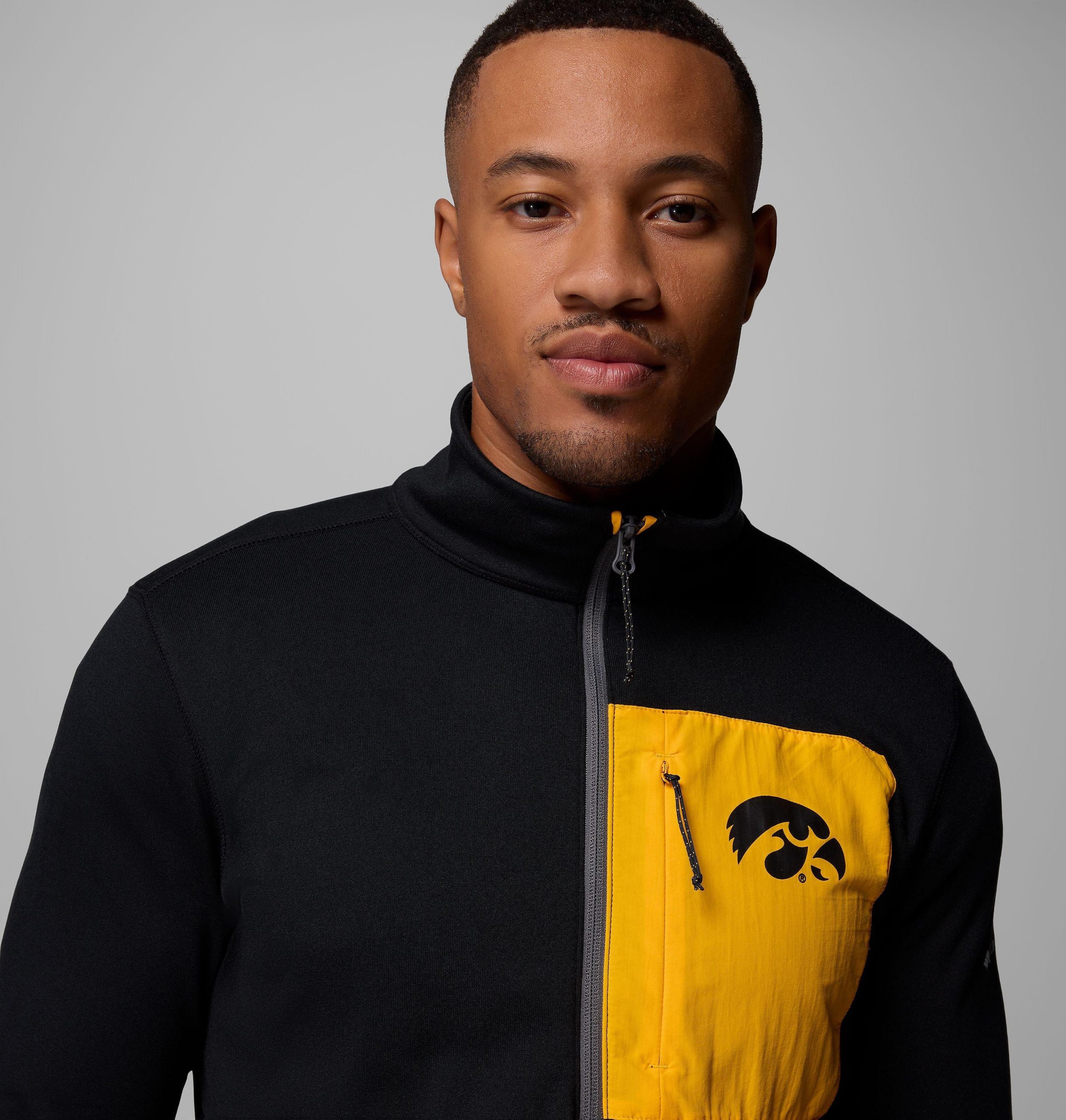 herre collegiate columbia hike half zip-jakke – iowa