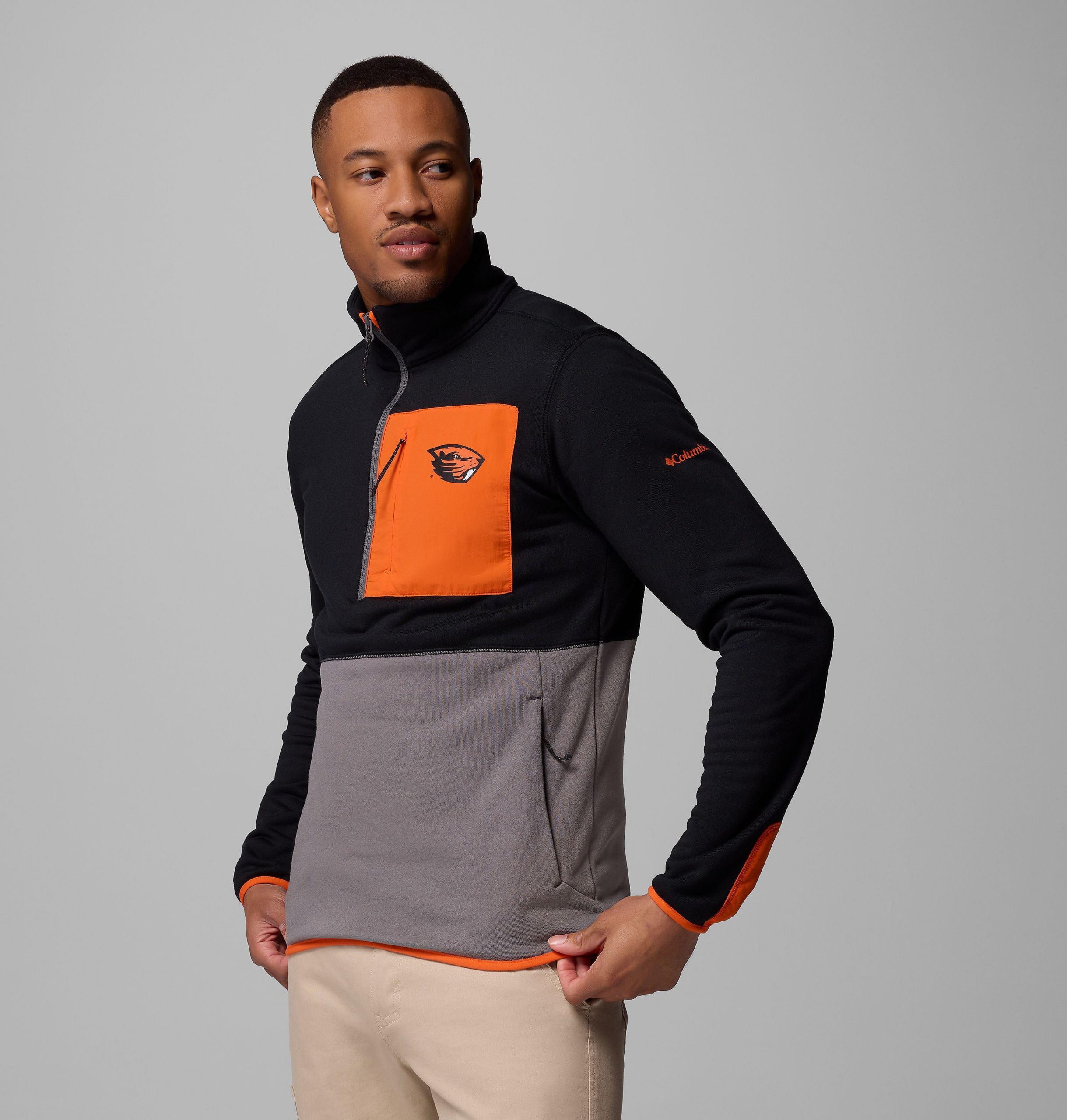 herre collegiate columbia hike half zip jakke – oregon state