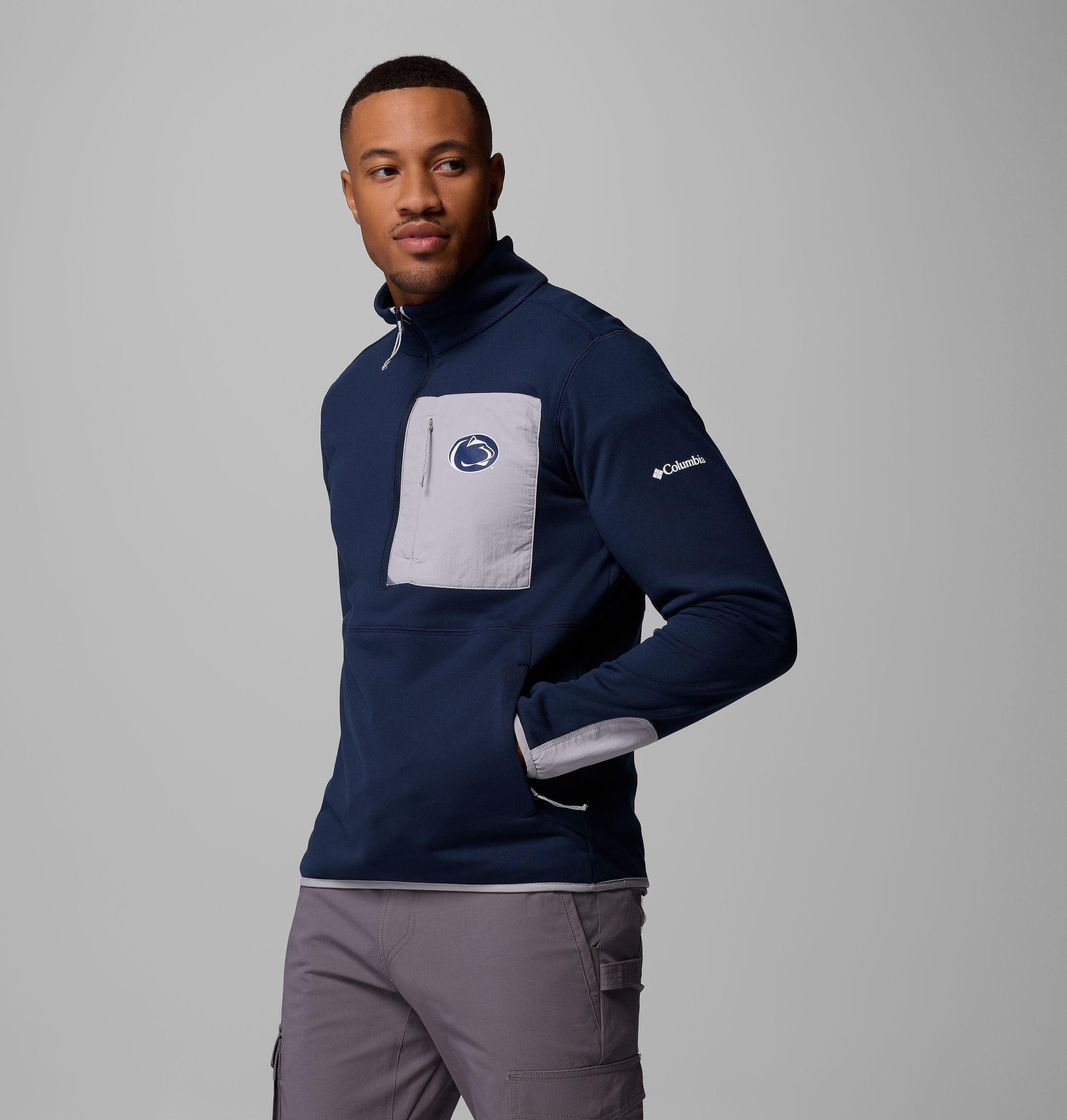 herre collegiate columbia hike half zip-jakke – penn state