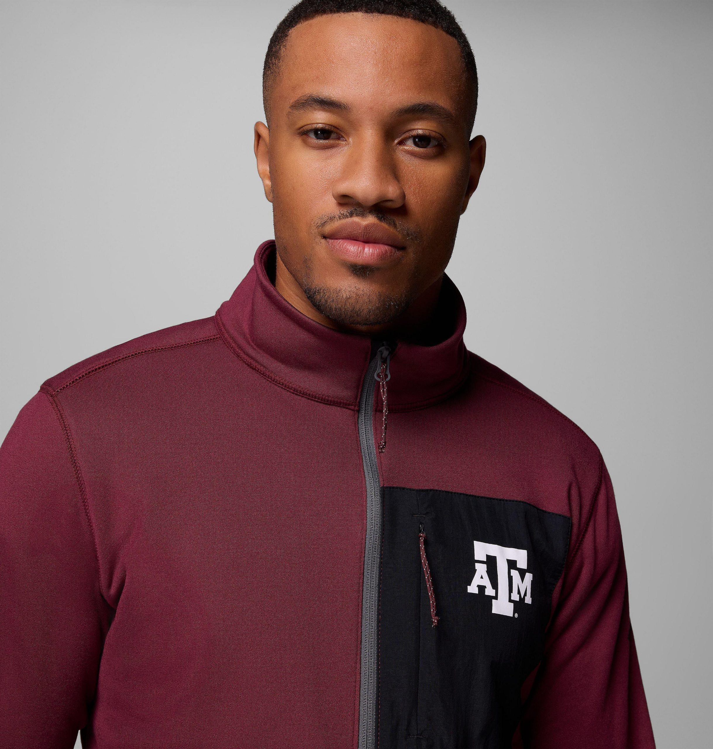 herre collegiate columbia hike half zip jakke – texas am