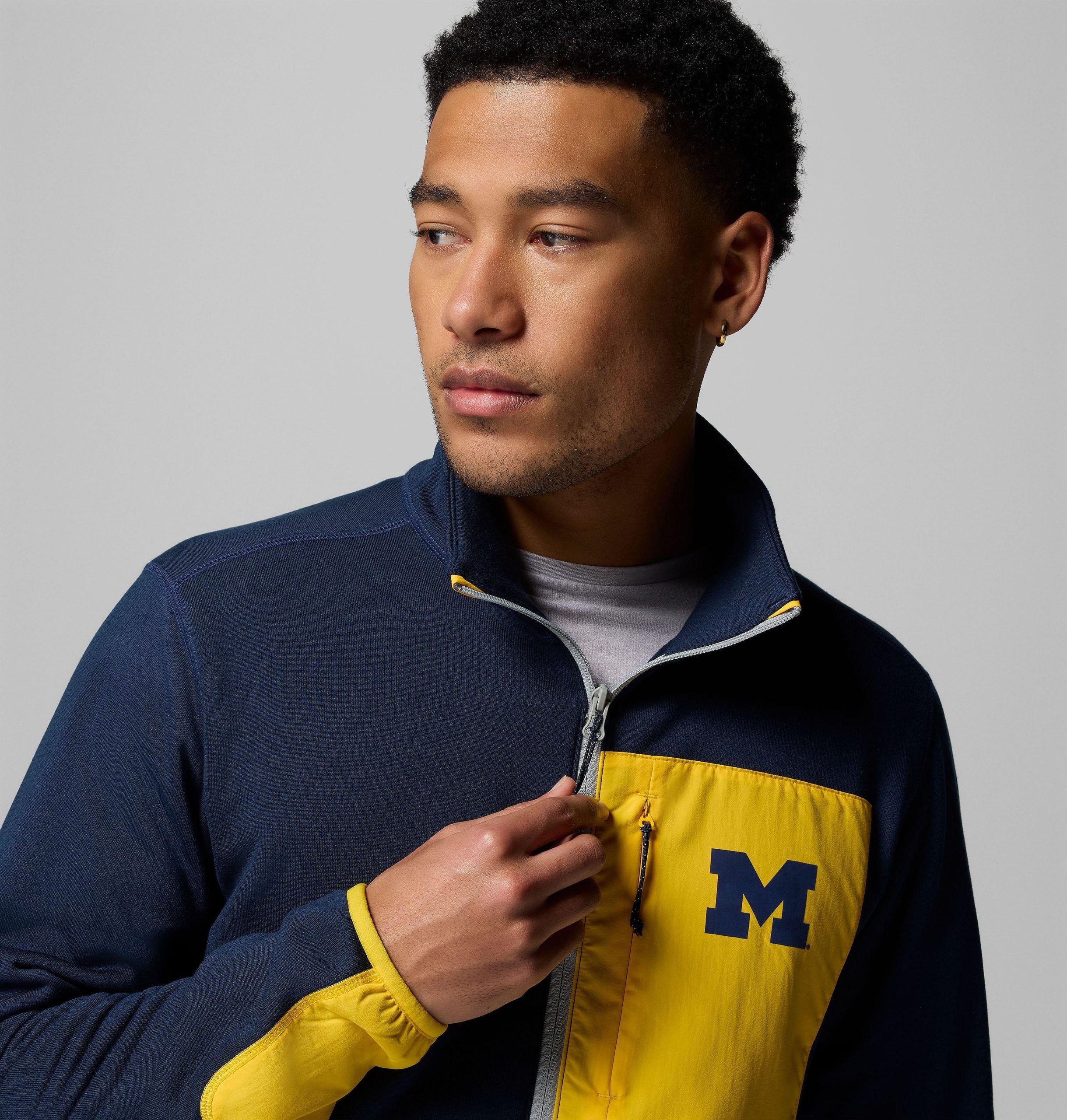 herre collegiate columbia hike half zip-jakke – michigan