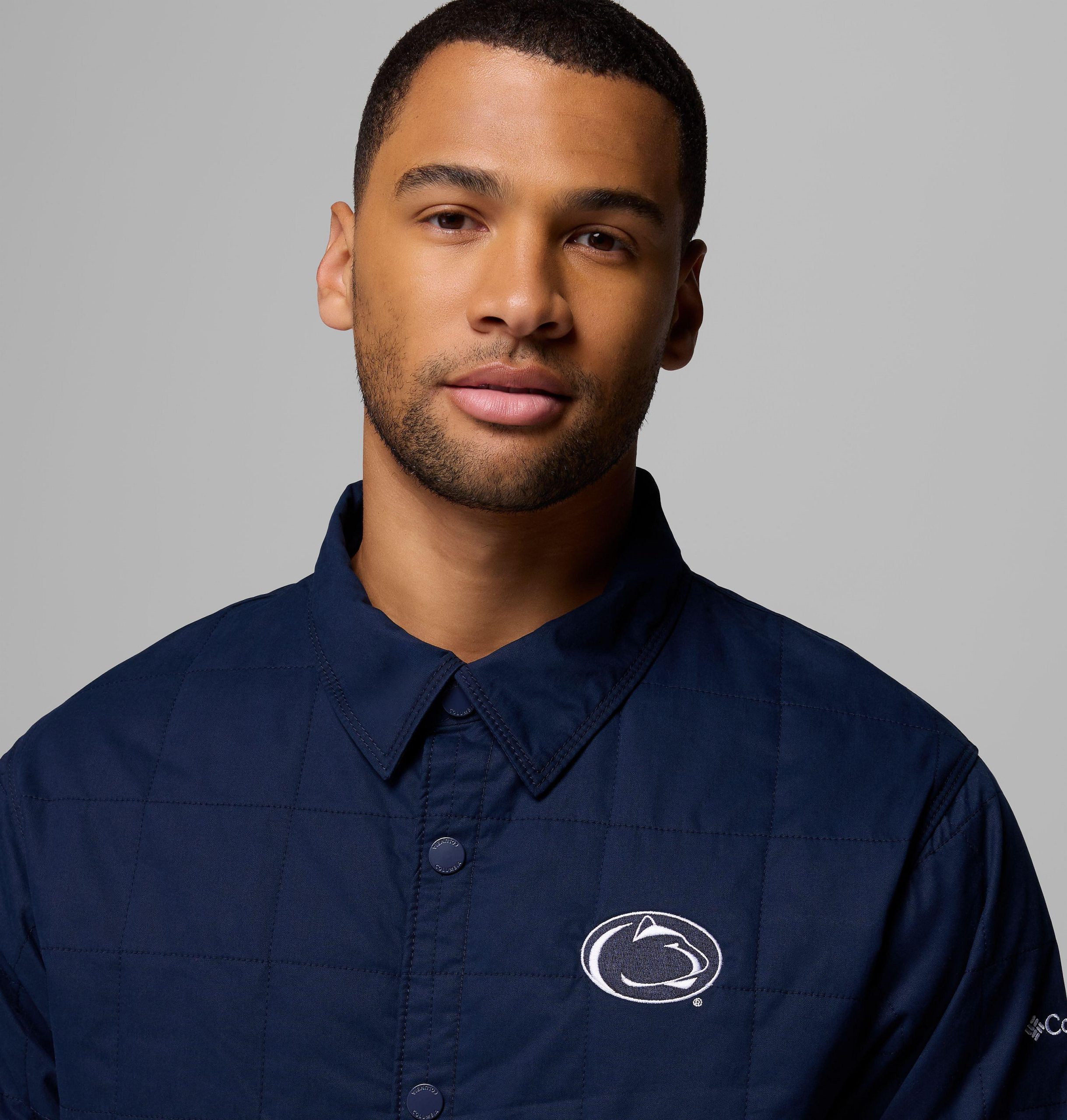 herre collegiate campus roam vattert skjortejakke – penn state