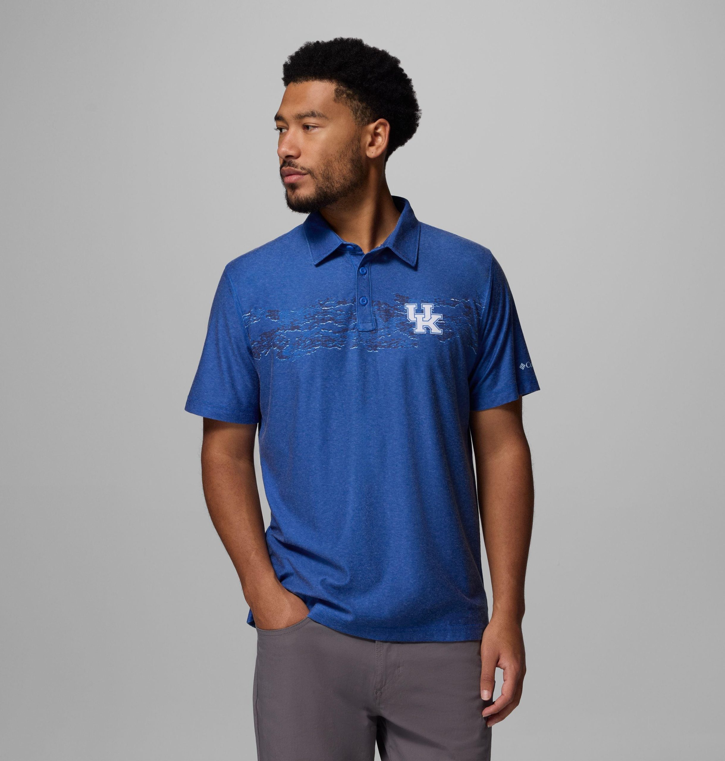 herre collegiate thistletown hills printed polo – kentucky