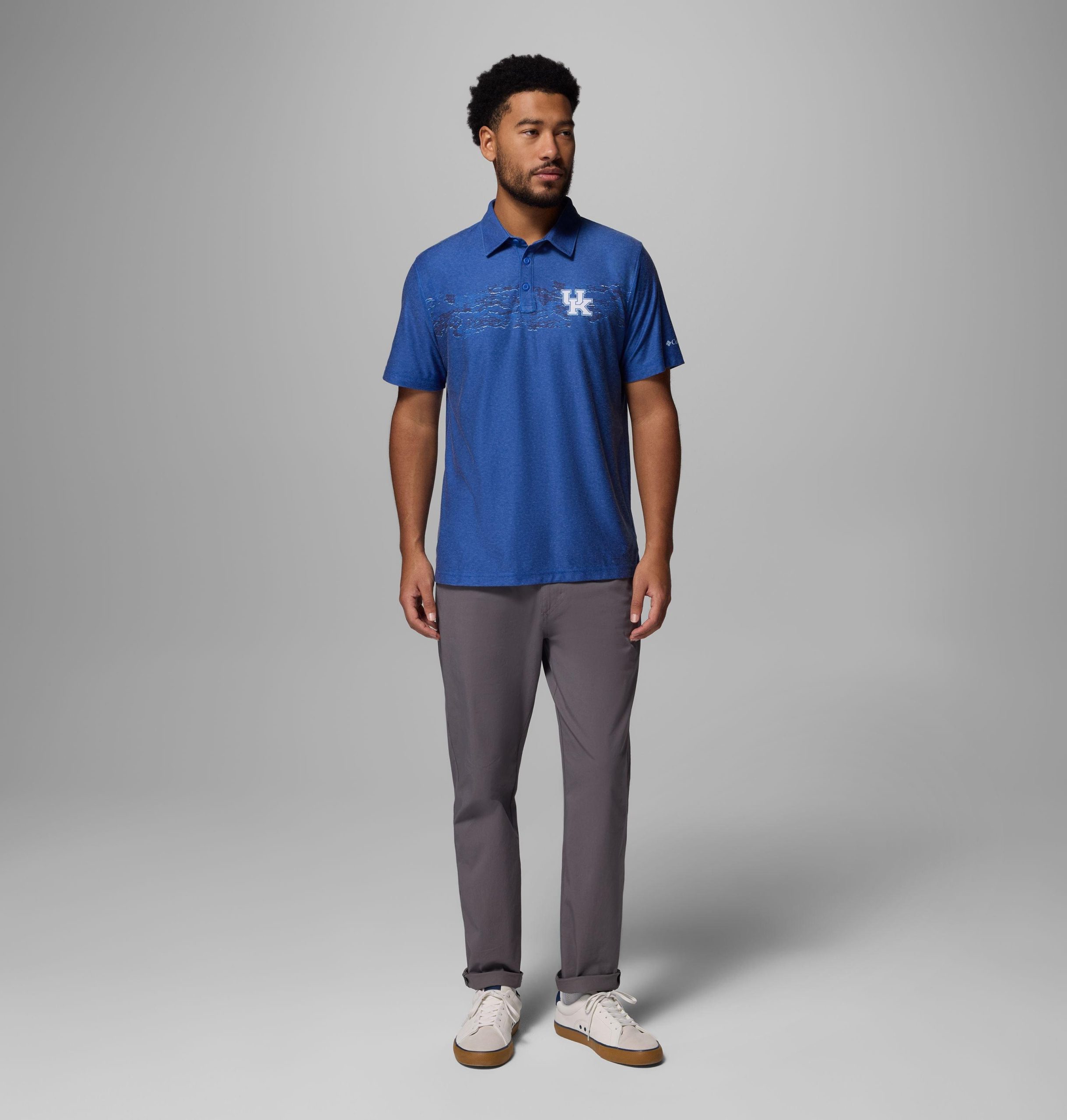 herre collegiate thistletown hills printed polo – kentucky