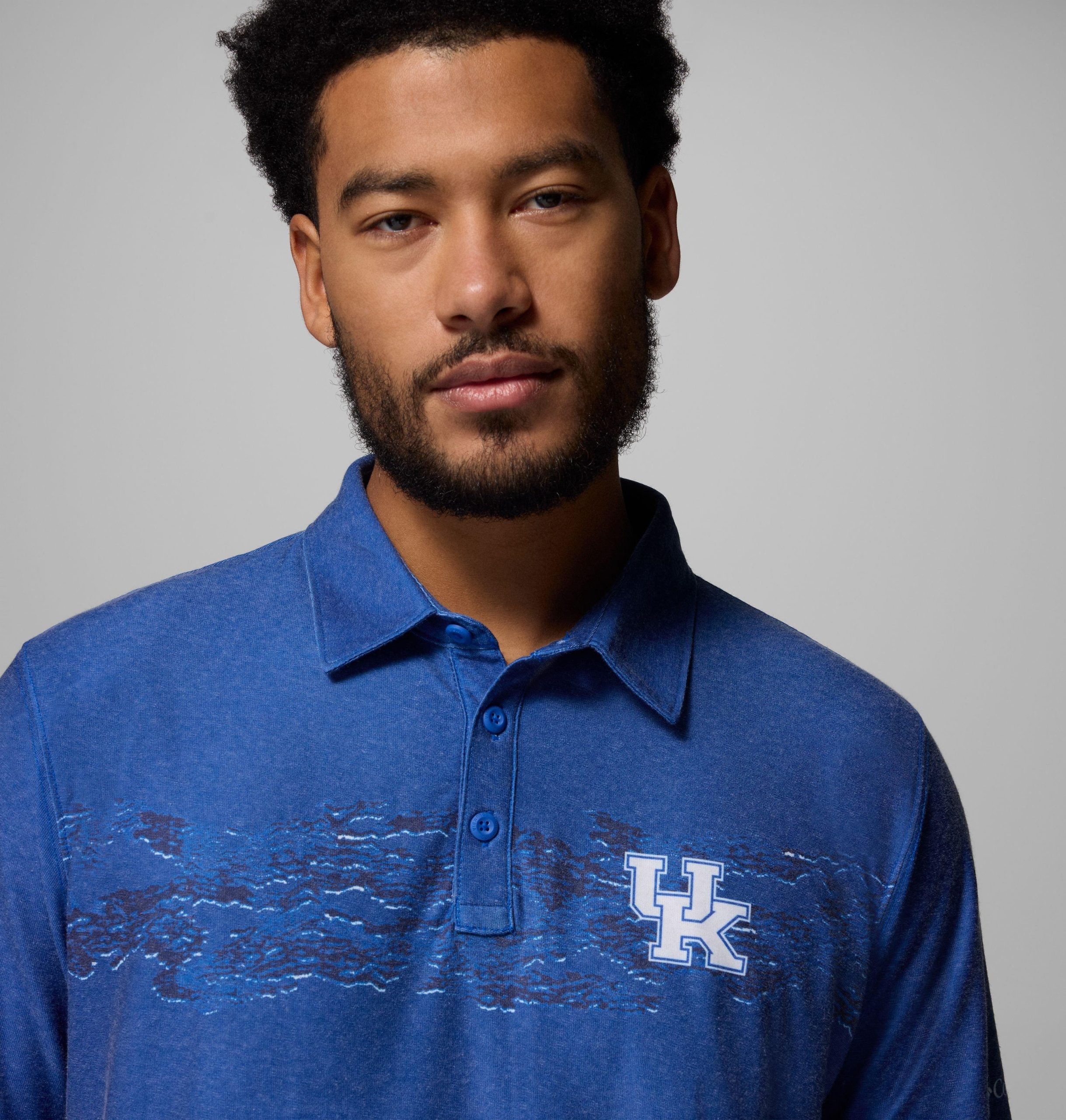 herre collegiate thistletown hills printed polo – kentucky