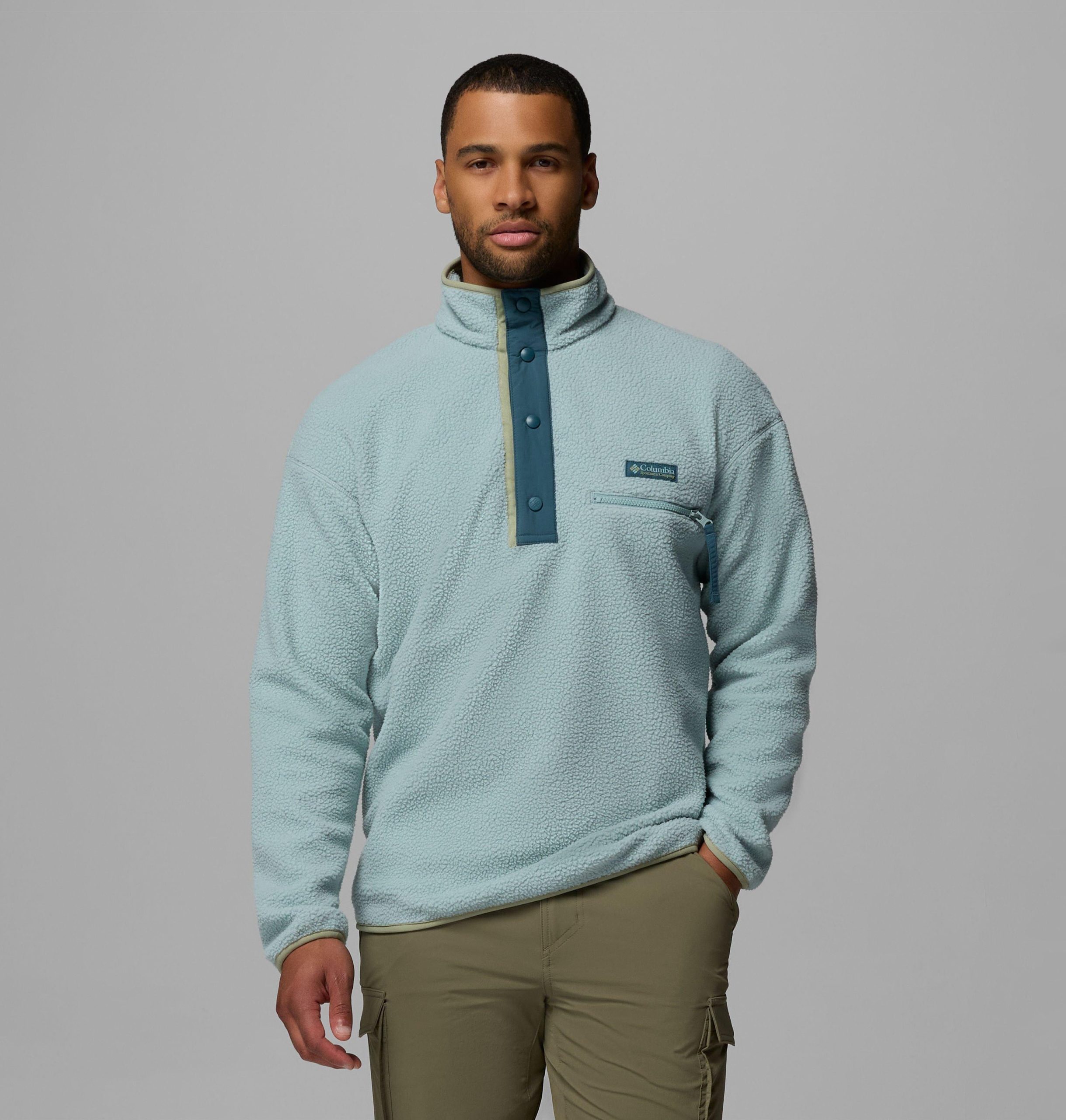 herre helvetia ii half snap fleece pullover