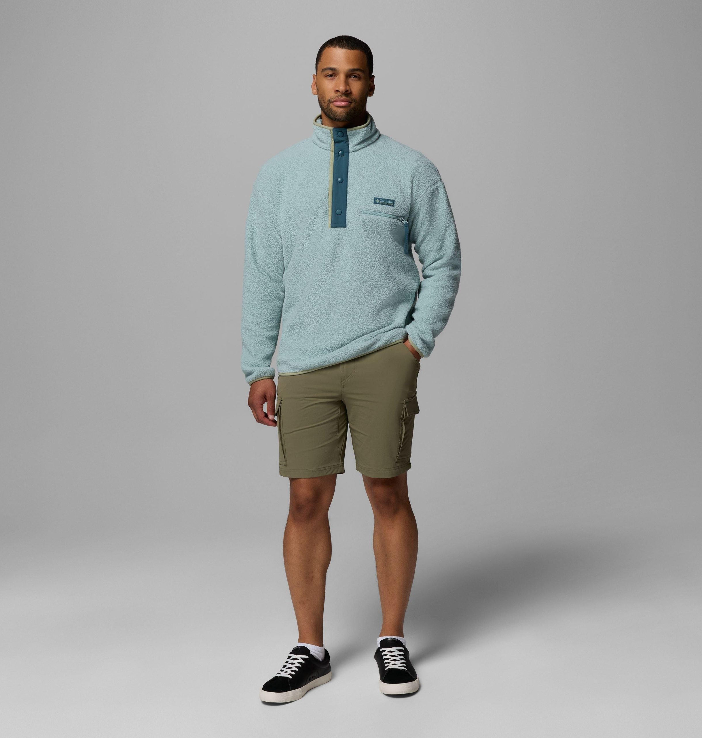herre helvetia ii half snap fleece pullover