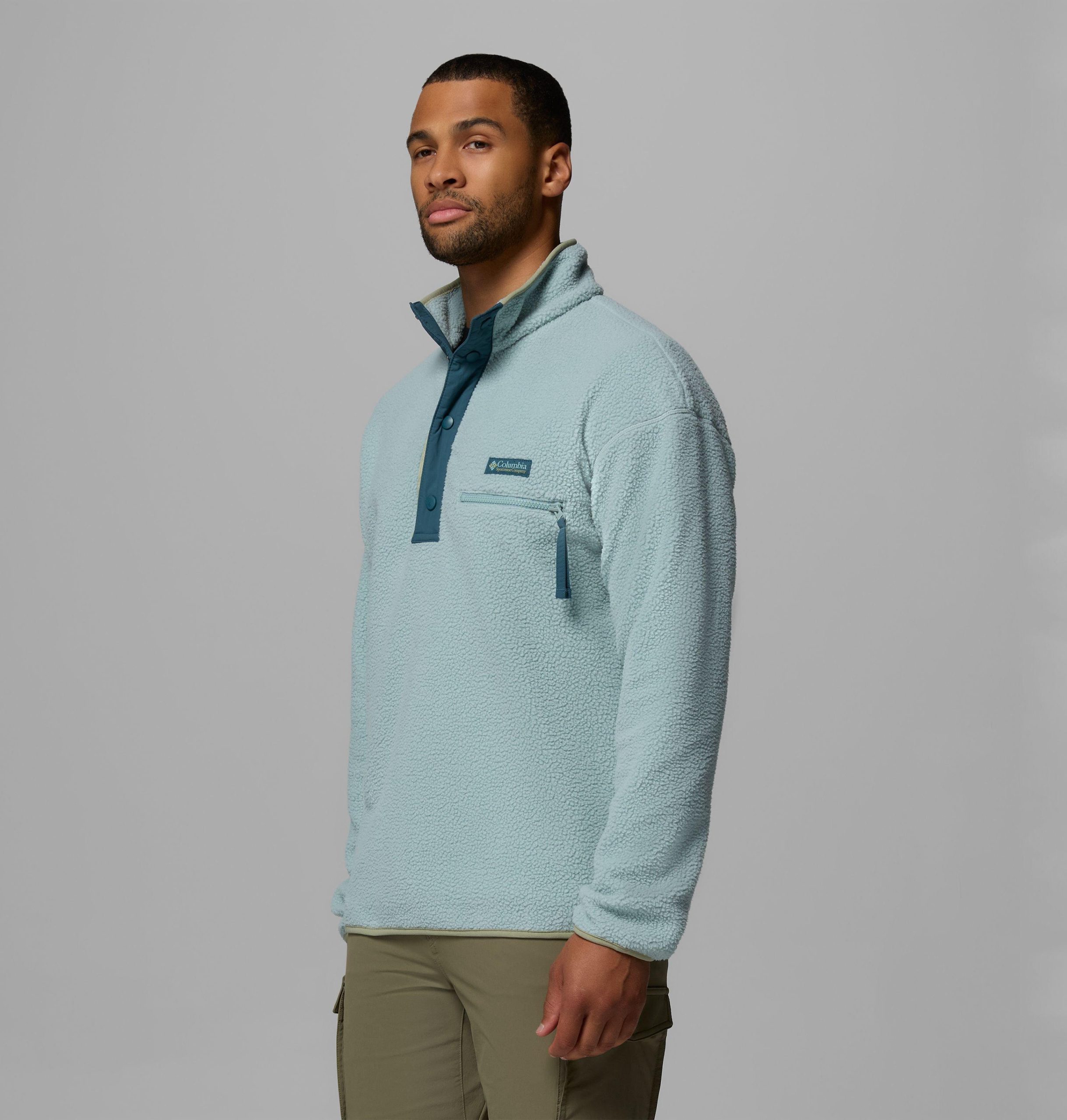 herre helvetia ii half snap fleece pullover