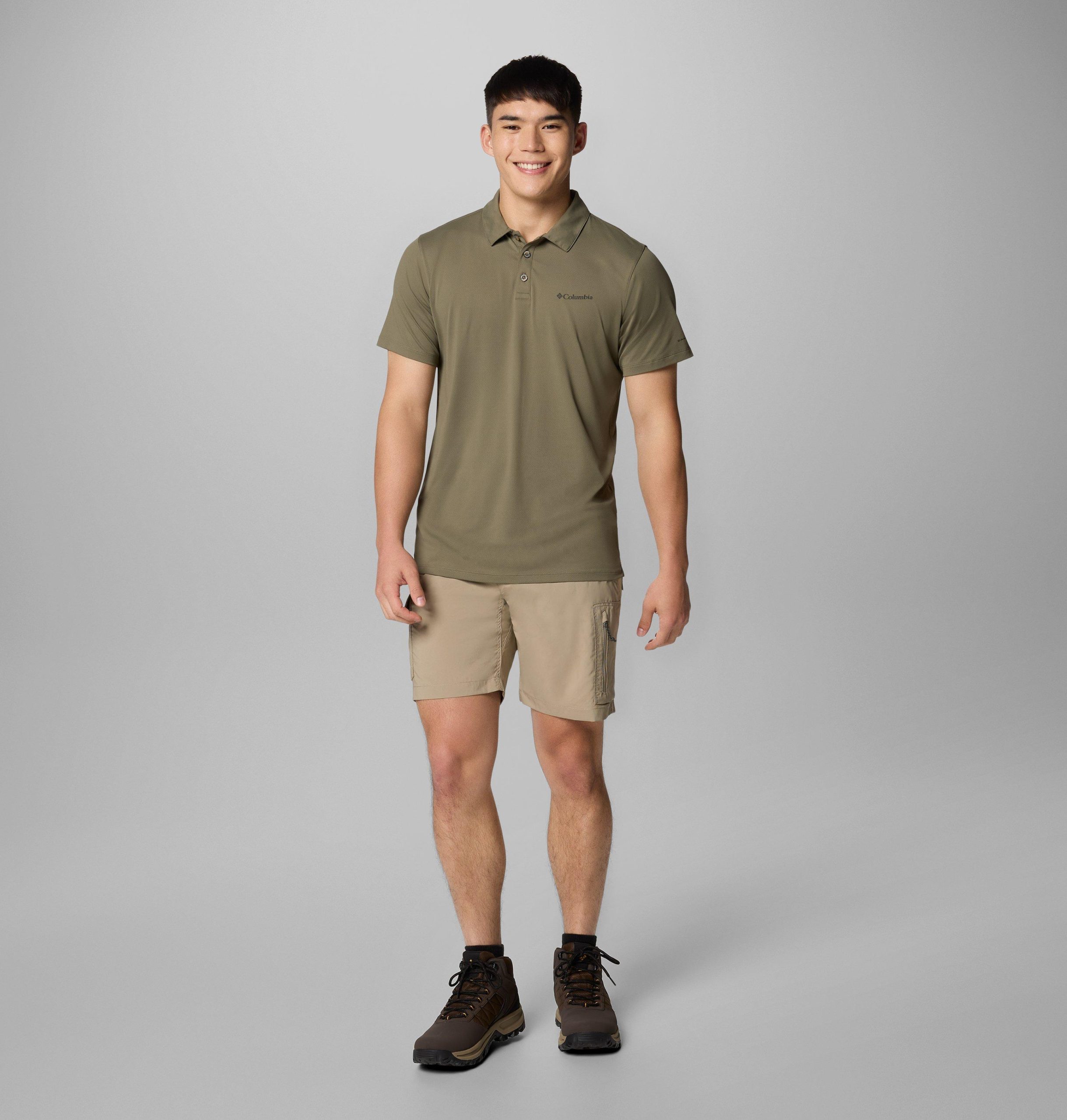 herre tech trail utility poloskjorte