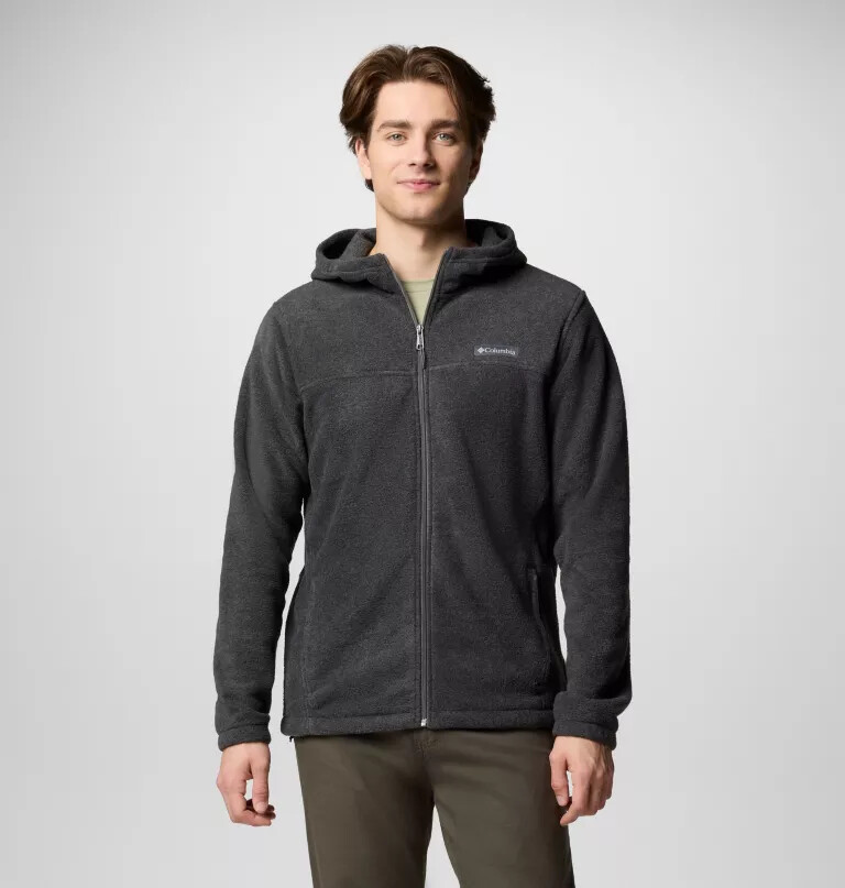 steens mountain fleece-hettegenser med glidelås for menn – tall