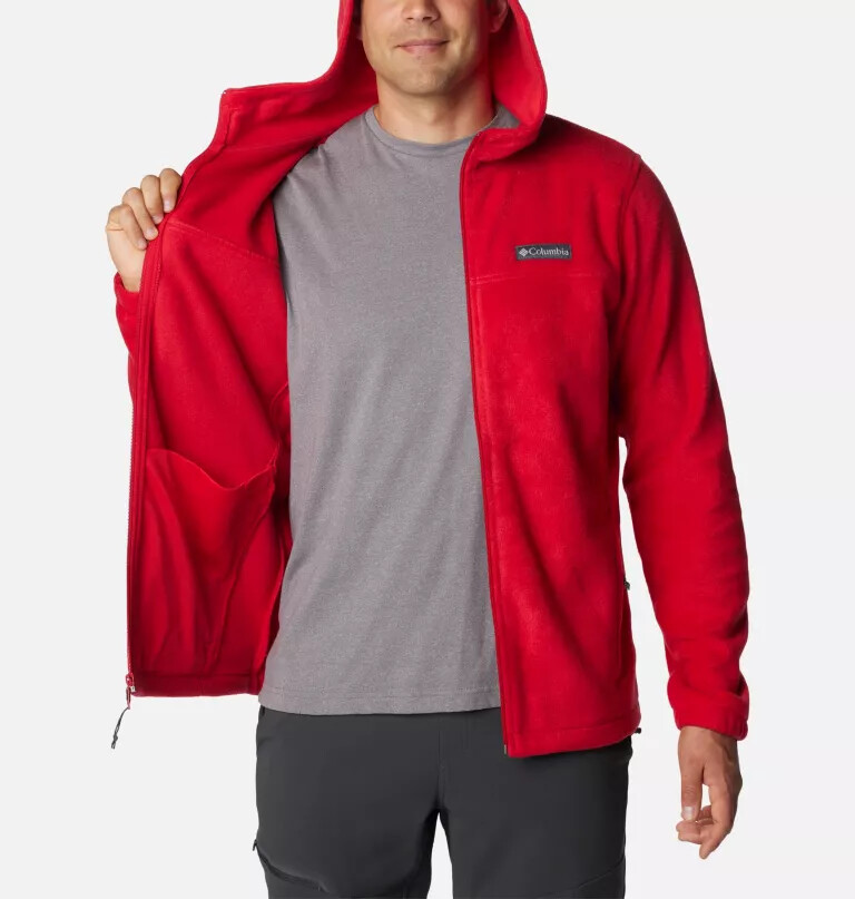 steens mountain fleece-hettegenser med glidelås for menn – tall