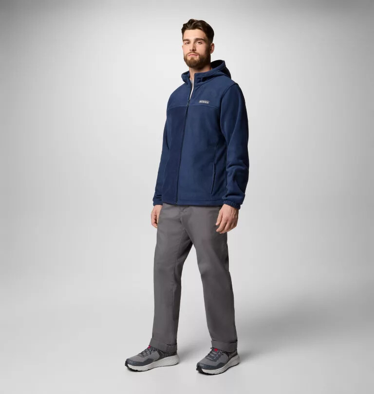 steens mountain fleece-hettegenser med glidelås for menn – tall
