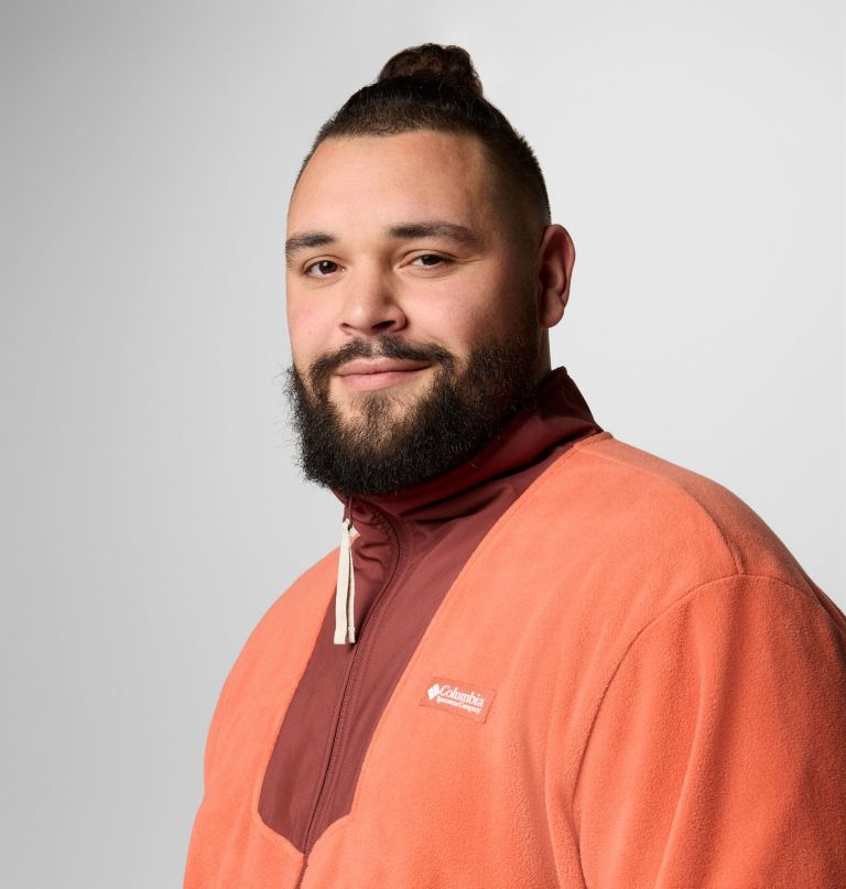 herre sequoia grove fleece med glidelås – stor