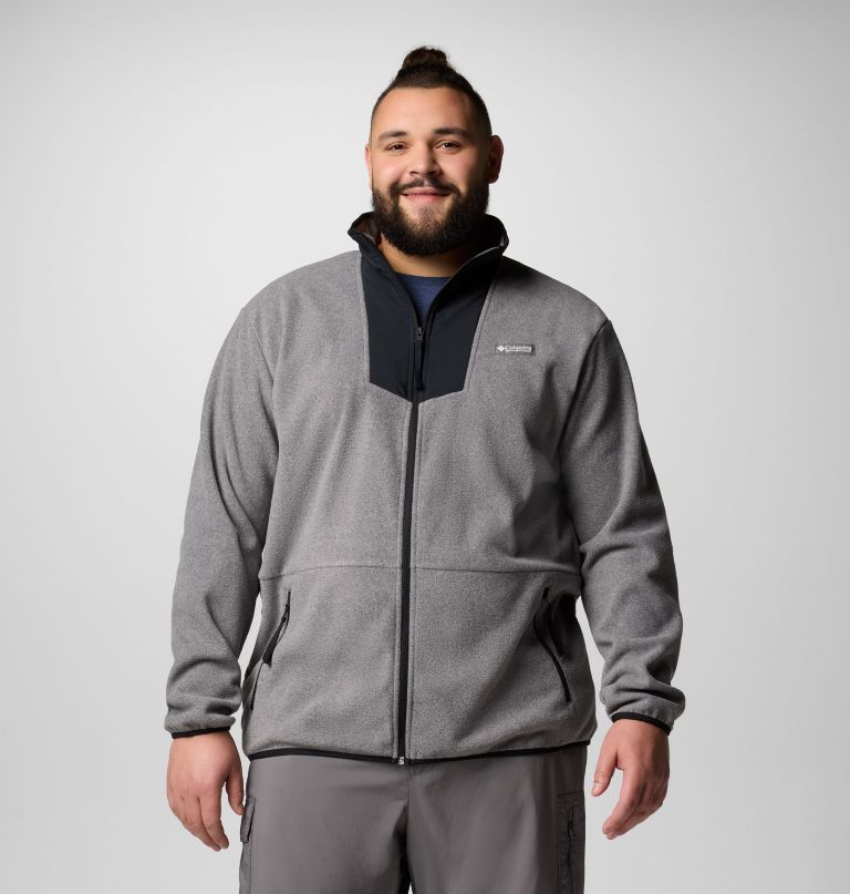 herre sequoia grove fleece med glidelås – stor