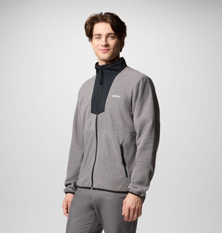 herre sequoia grove fleece med glidelås – tall