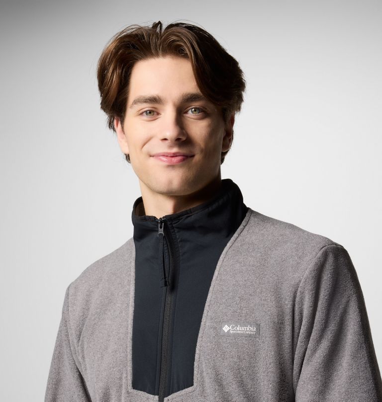 herre sequoia grove fleece med glidelås – tall