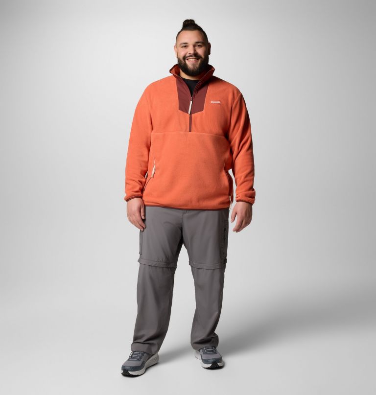 herre sequoia grove fleece med halv glidelås – stor