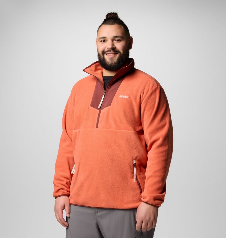 herre sequoia grove fleece med halv glidelås – stor