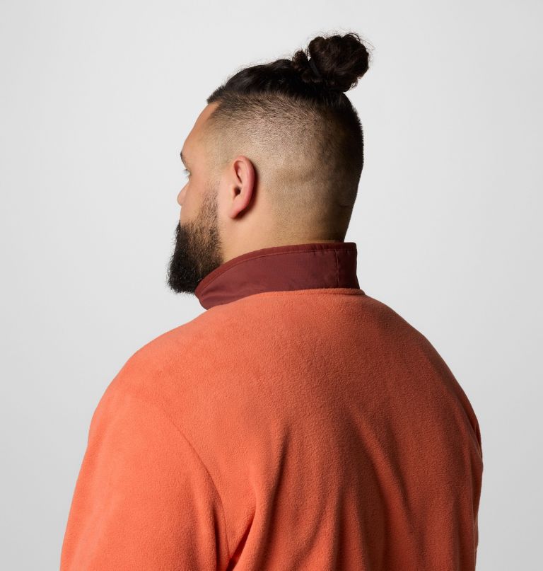 herre sequoia grove fleece med halv glidelås – stor