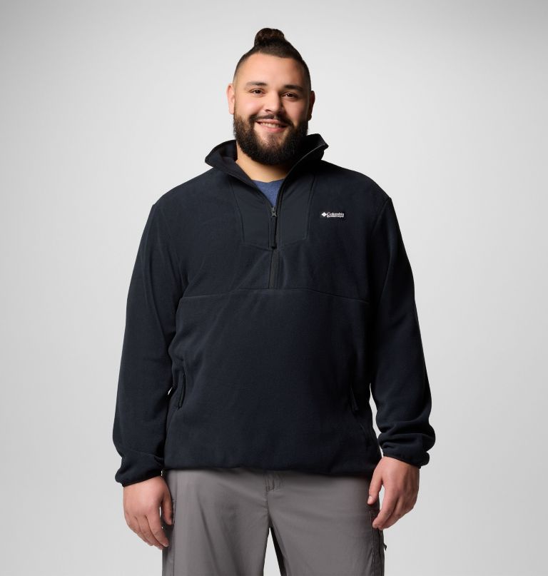 herre sequoia grove fleece med halv glidelås – stor