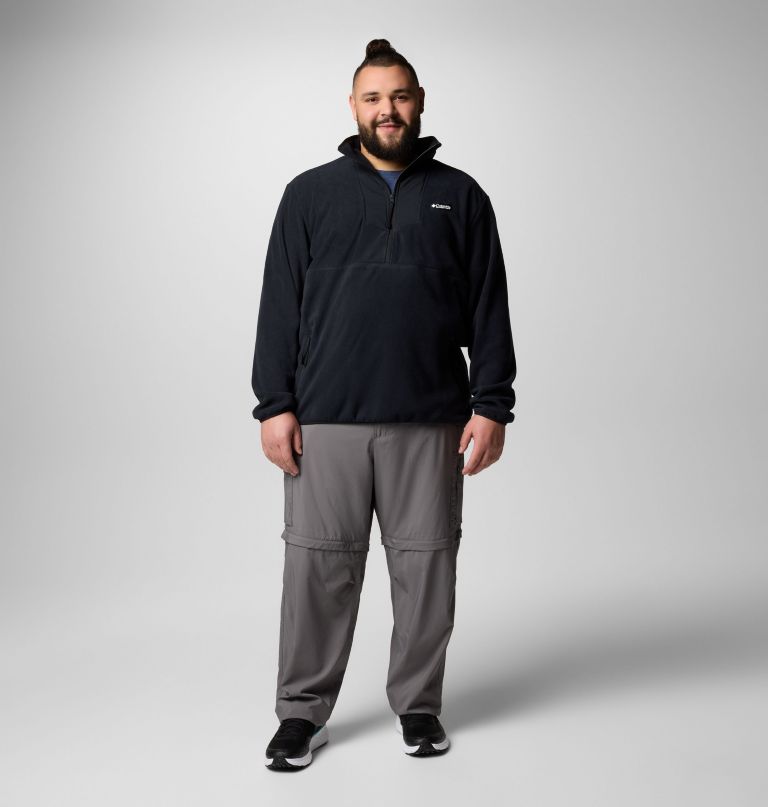 herre sequoia grove fleece med halv glidelås – stor